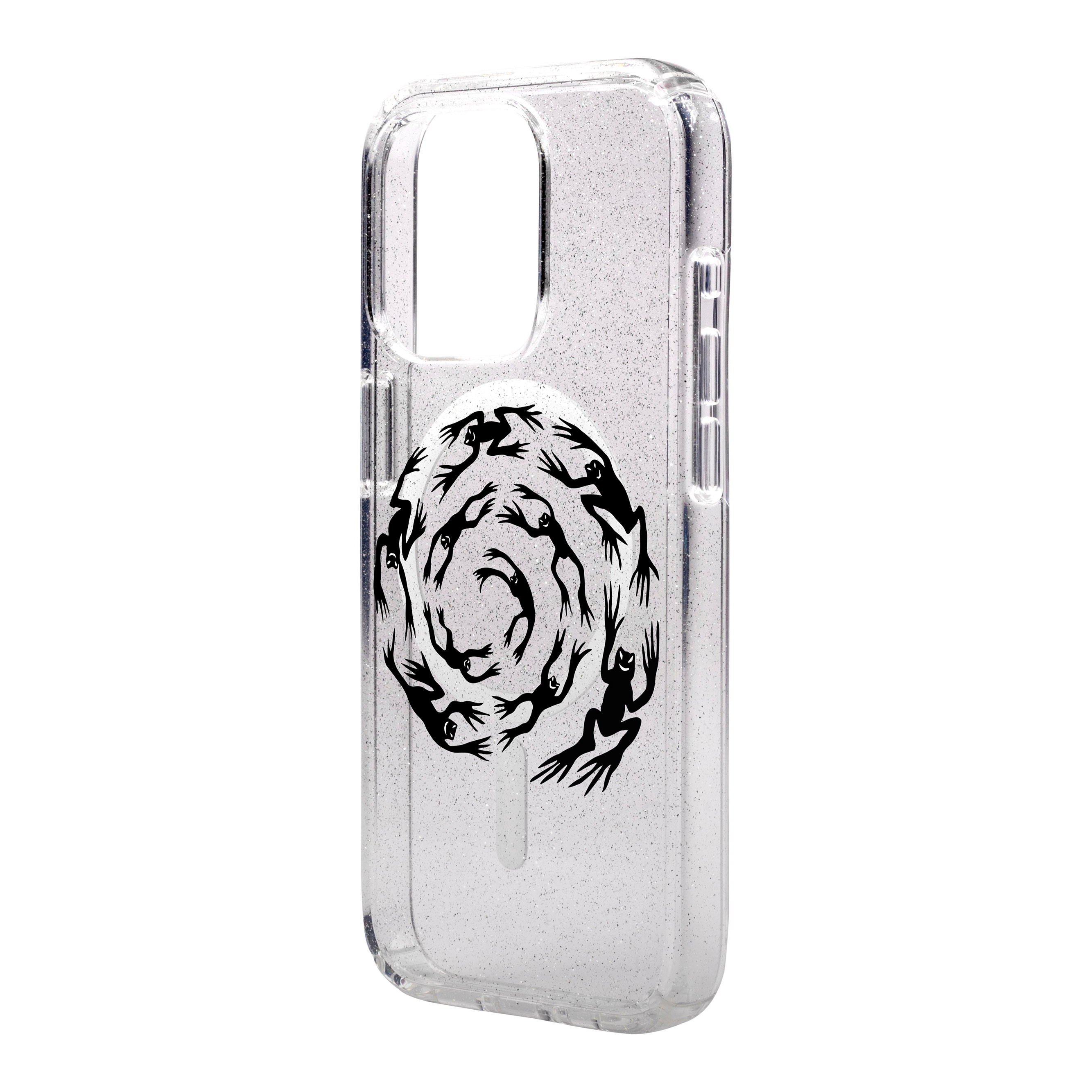 SWIRLING FROGS-iPhone Shiny Case with MagSafe