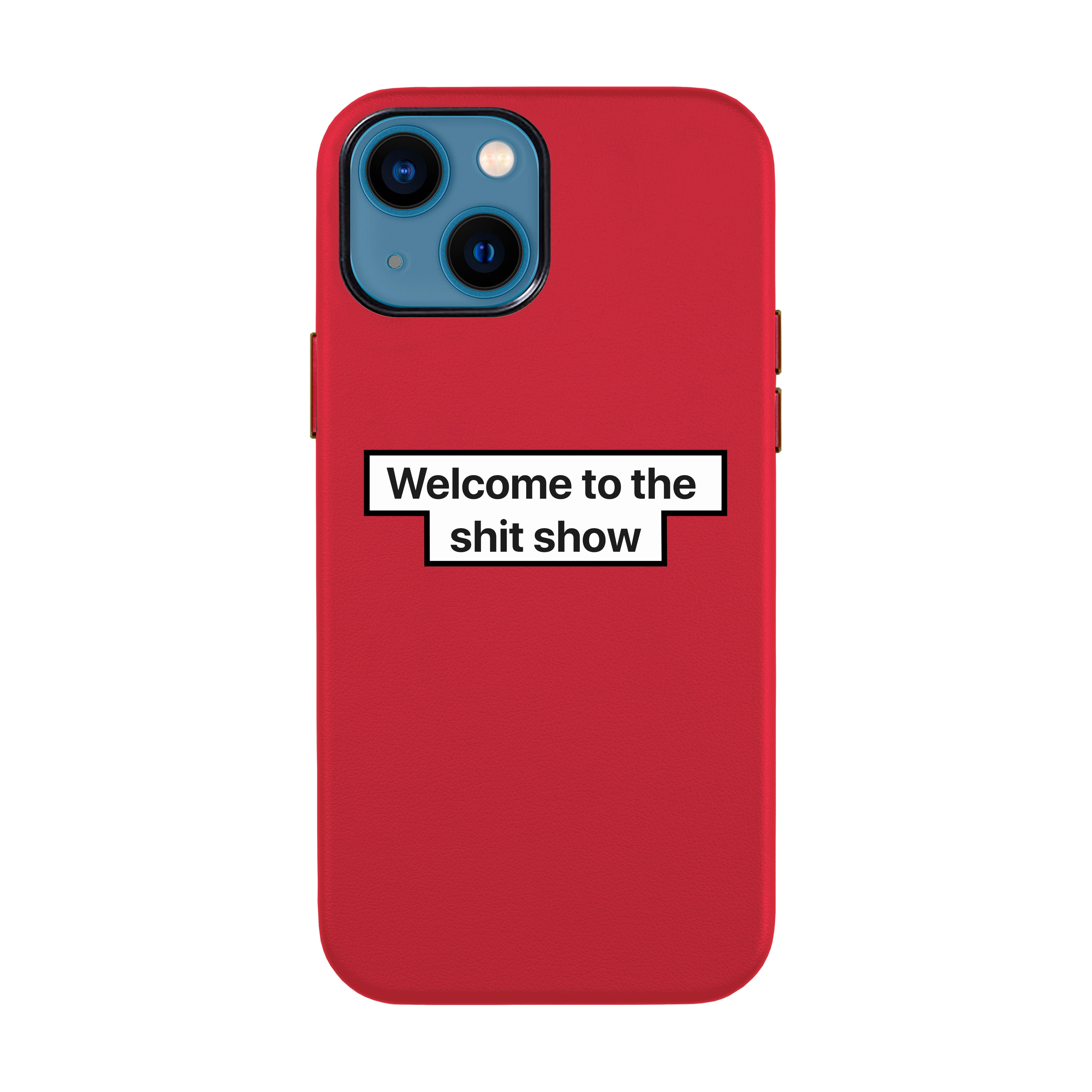 WELCOME-iPhone Leather Kılıf