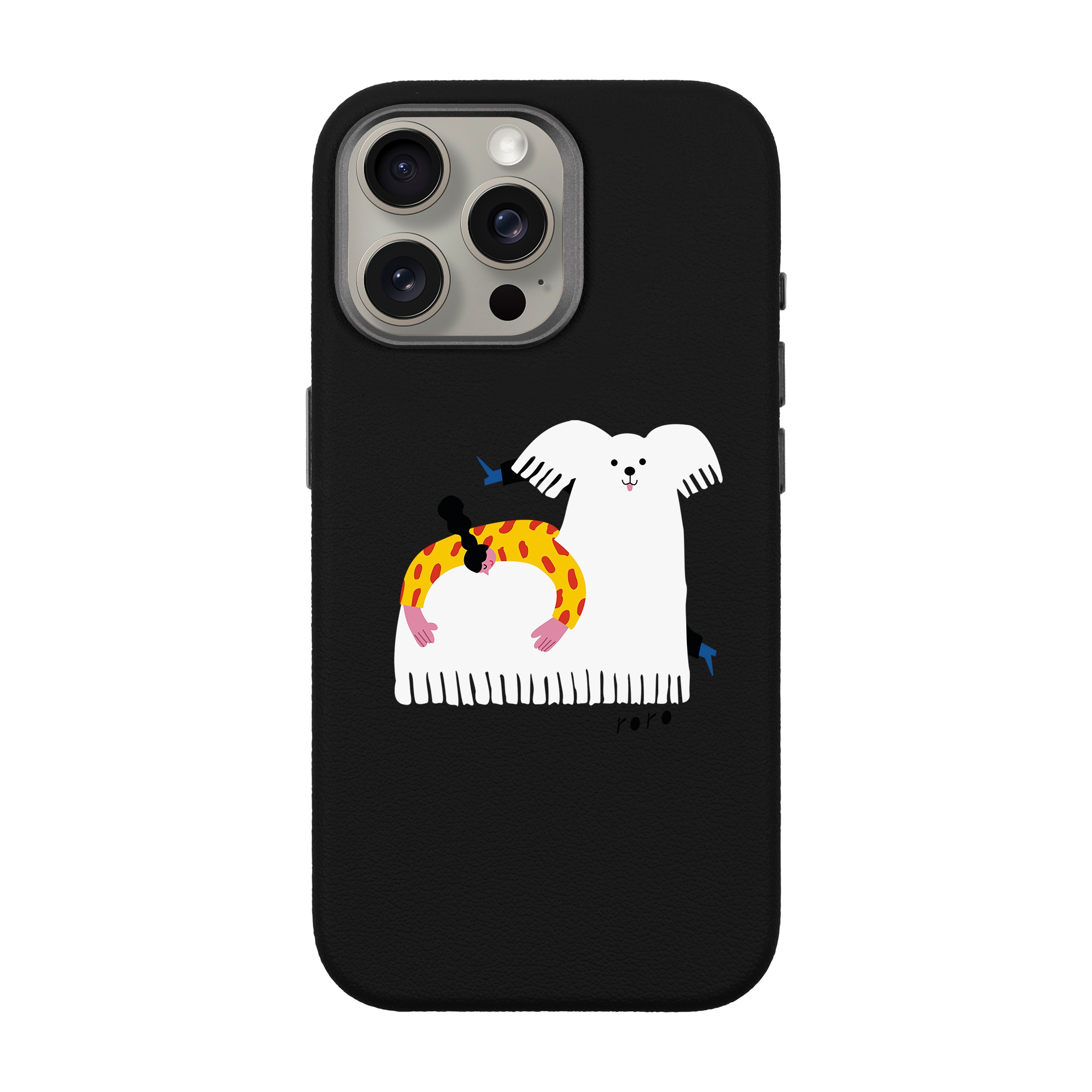 FANCY DOG- iPhone Leather 15 Premium Case with MagSafe