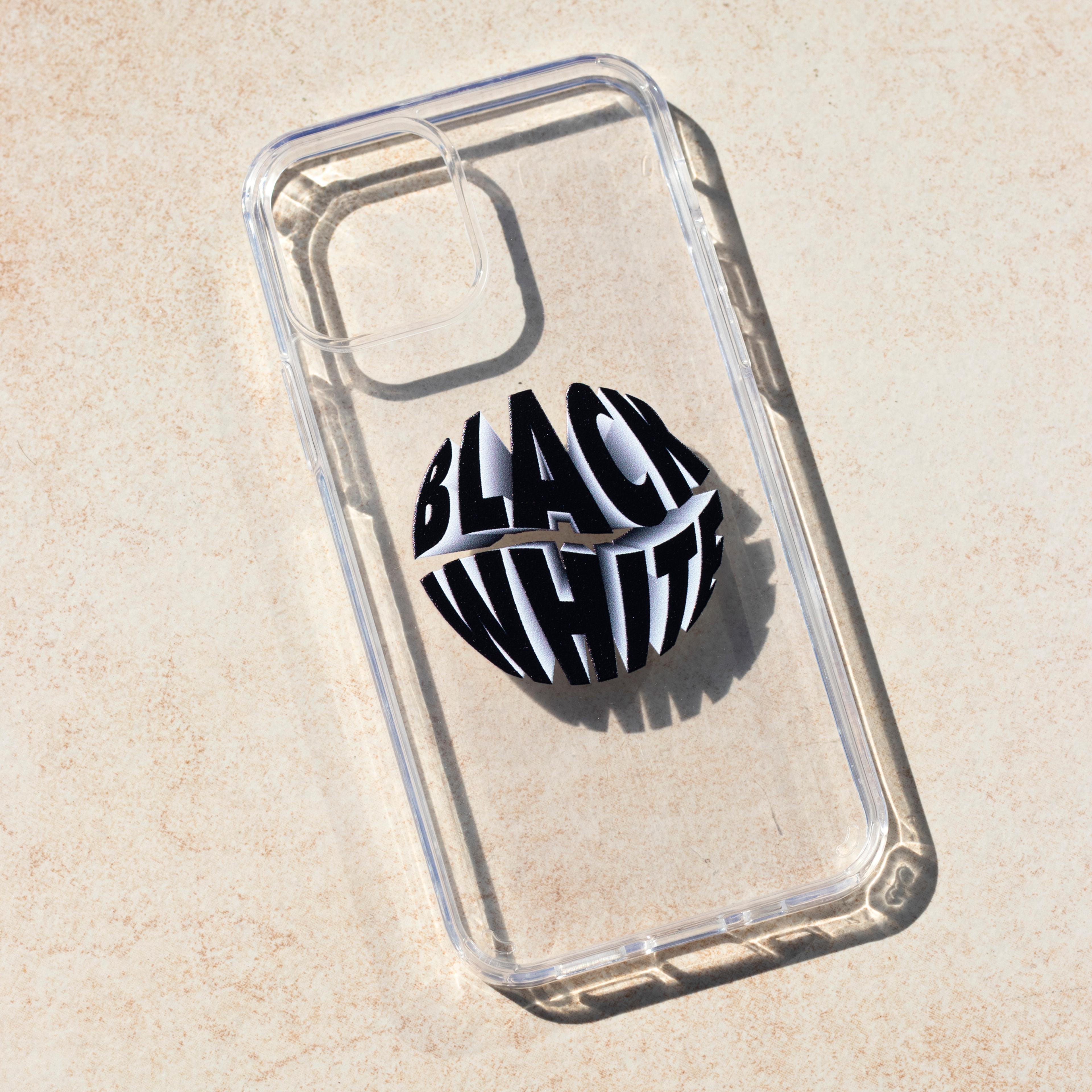 Black White - iPhone Clear Case