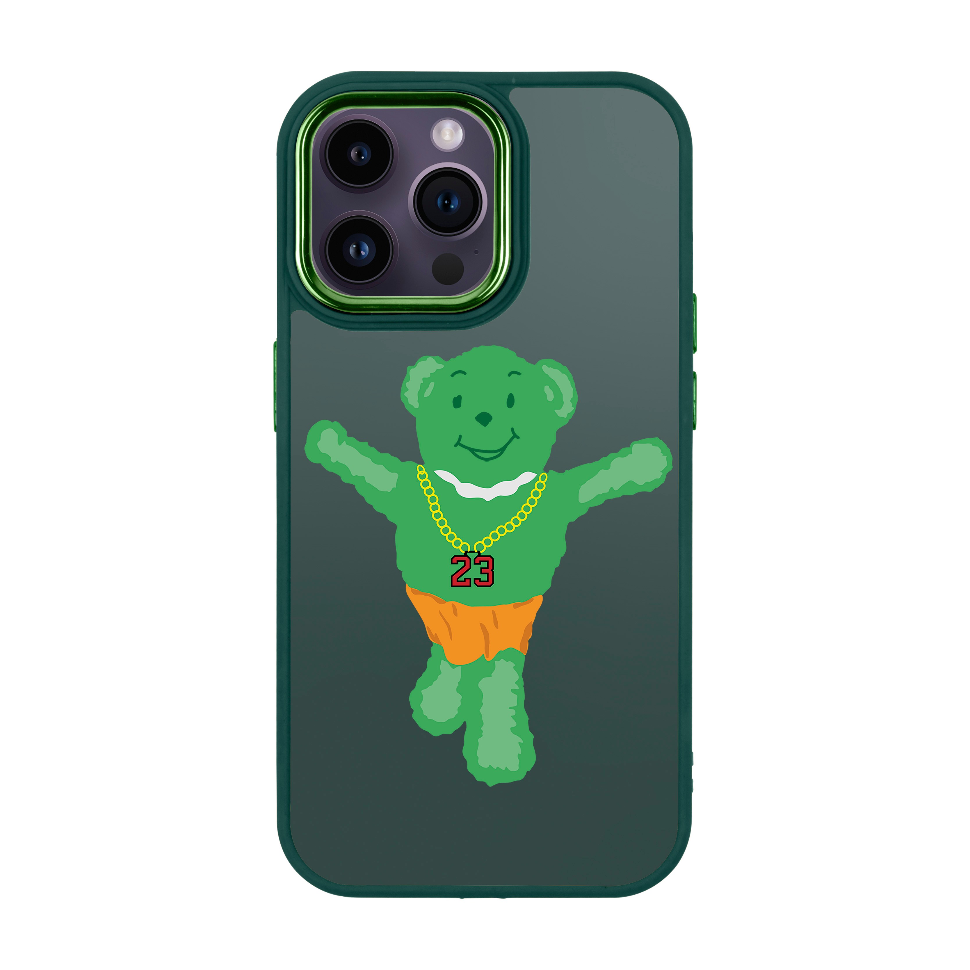 GREEN BEAR-iPhone Proof Kılıf