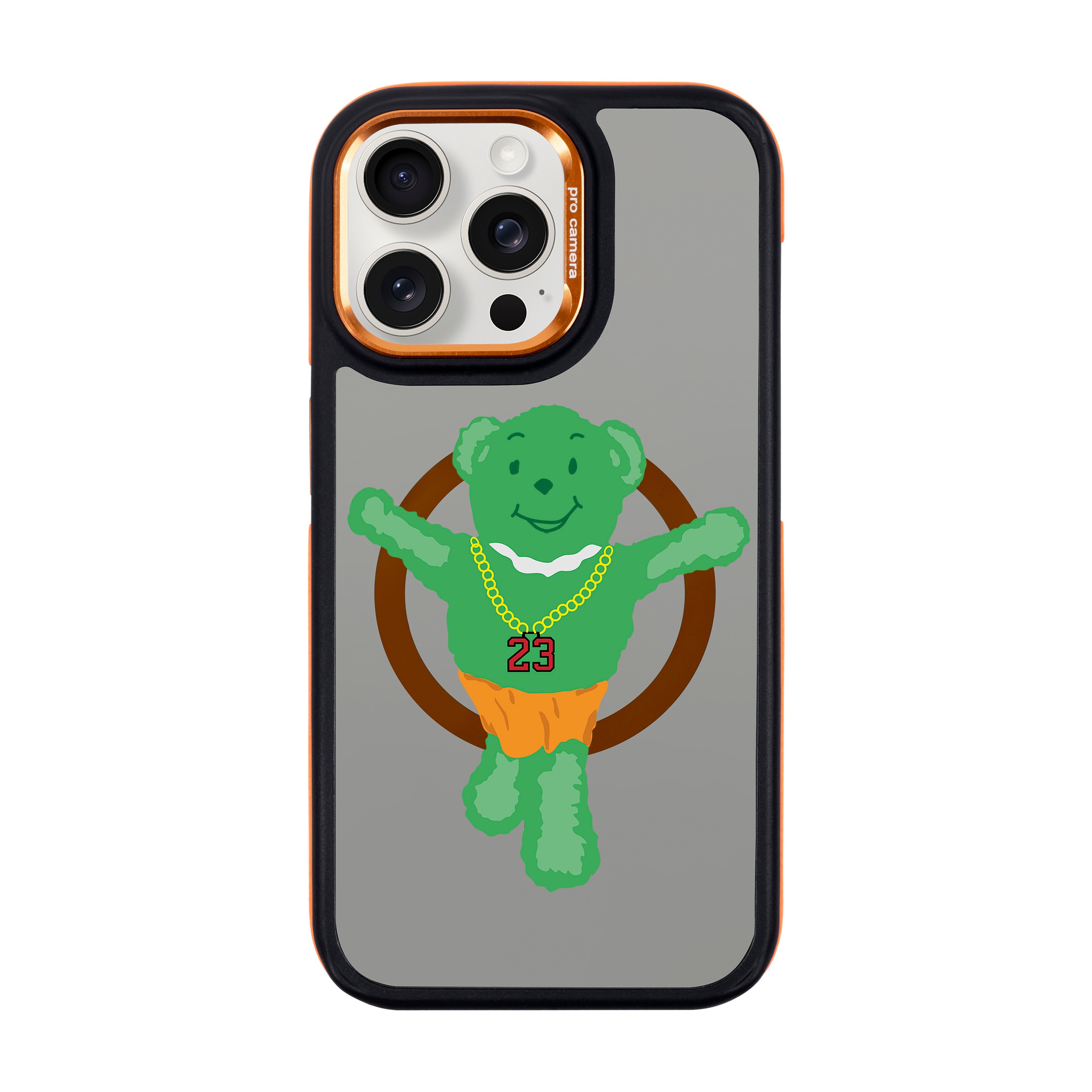 GREEN BEAR-iPhone Dark Case with MagSafe