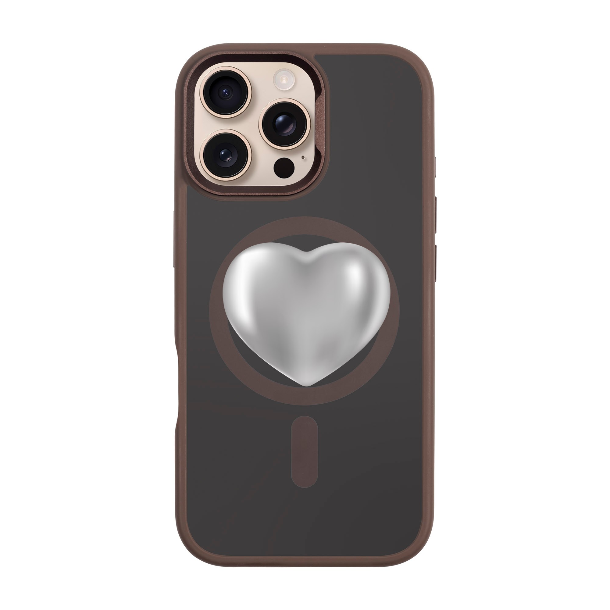 SILVER HEART-iPhone Rise Kılıf MagSafe Özellikli