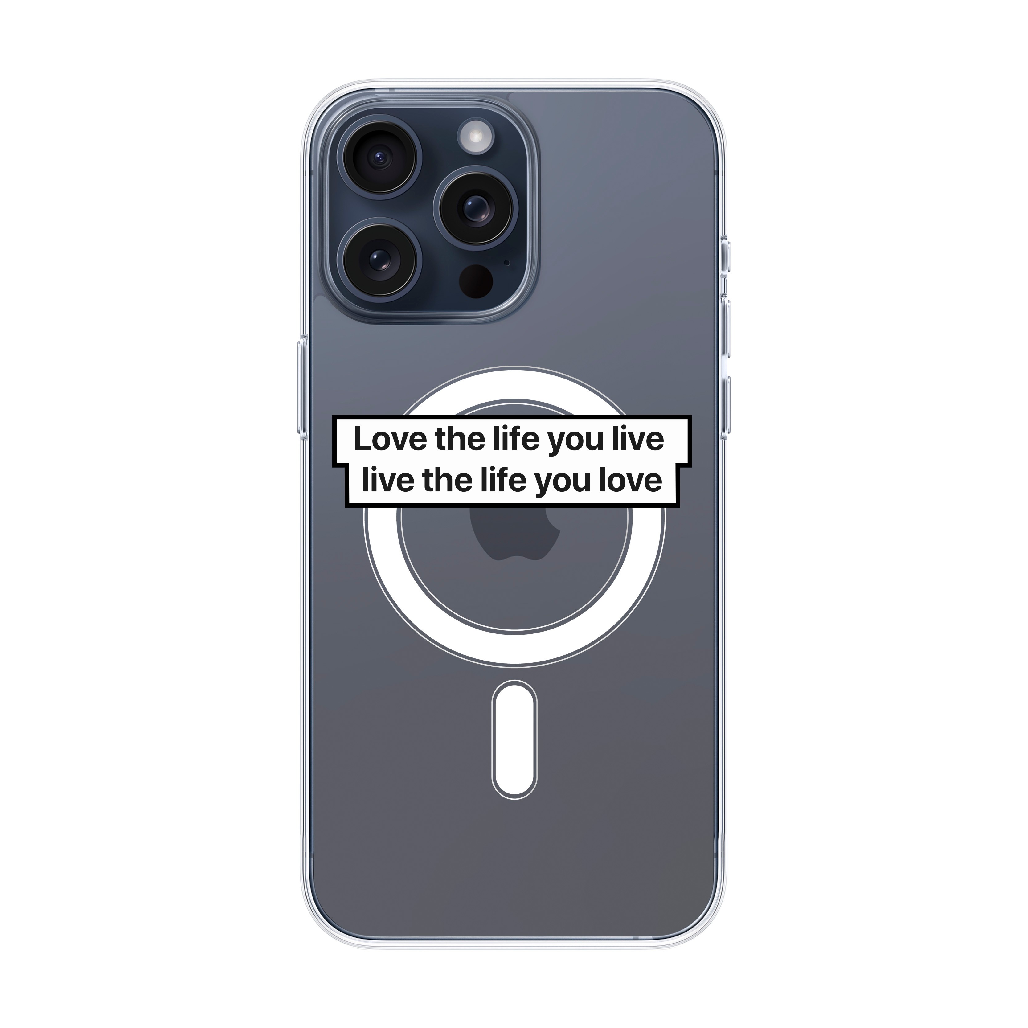 Love The Life - iPhone Clear Case with MagSafe