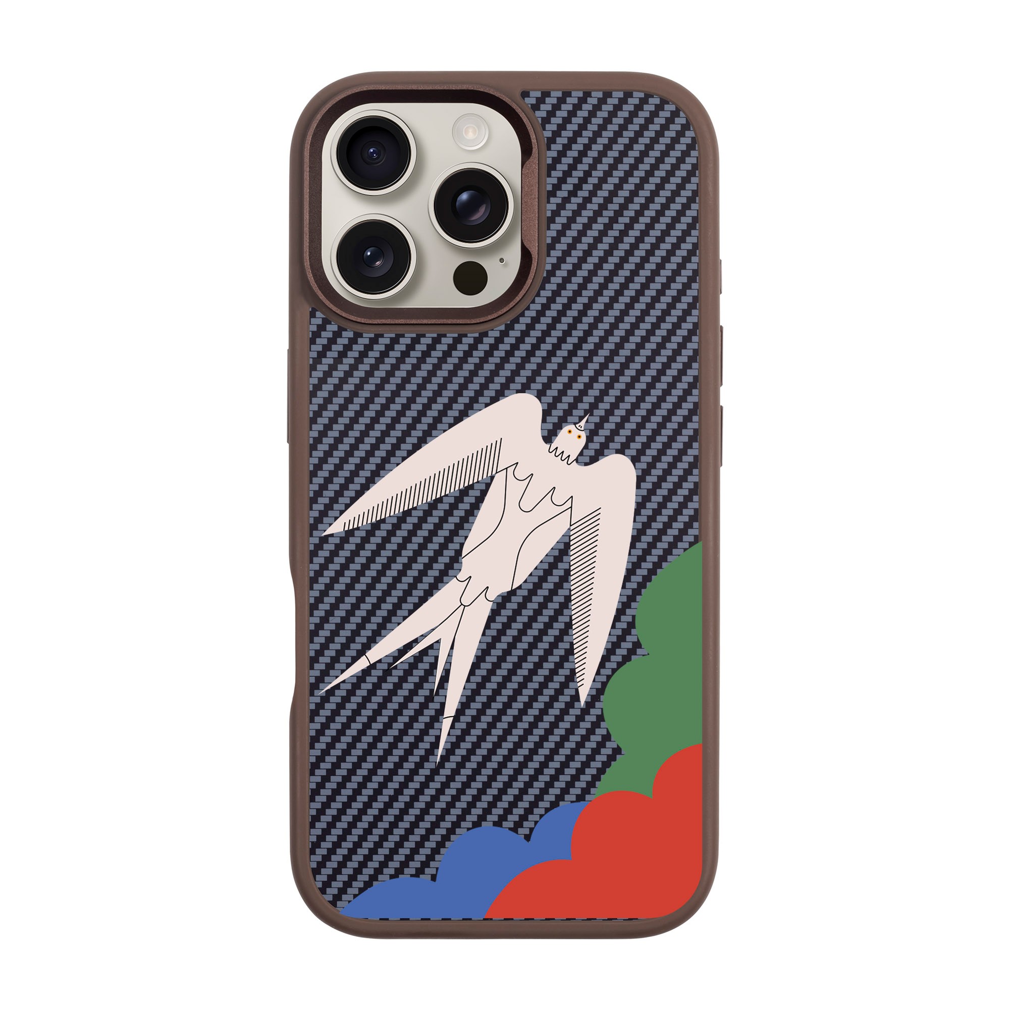 L’OISEAU LIBRE-iPhone Plaid Kılıf MagSafe Özellikli