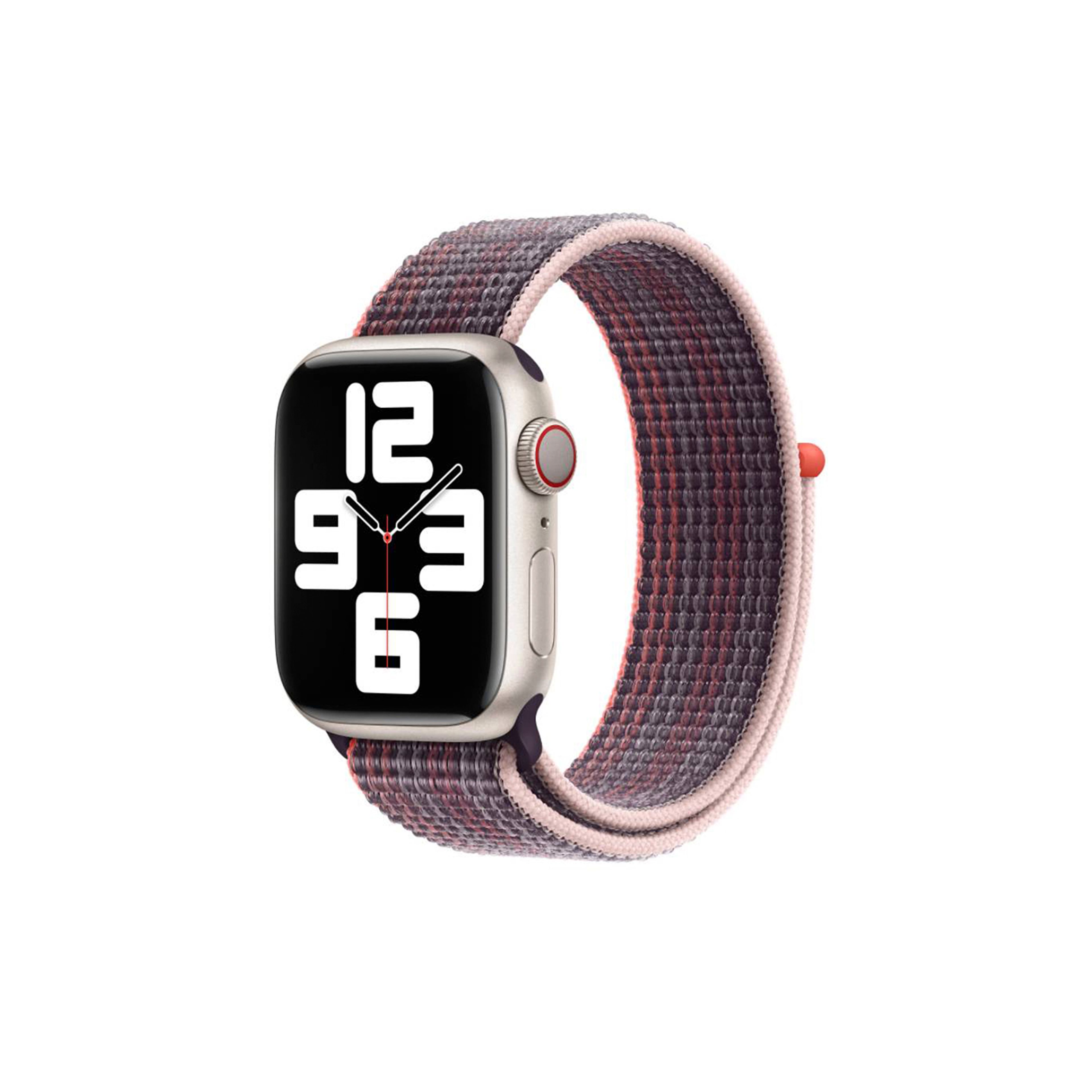 Apple Watch Velcro Kordon-Elder Berry