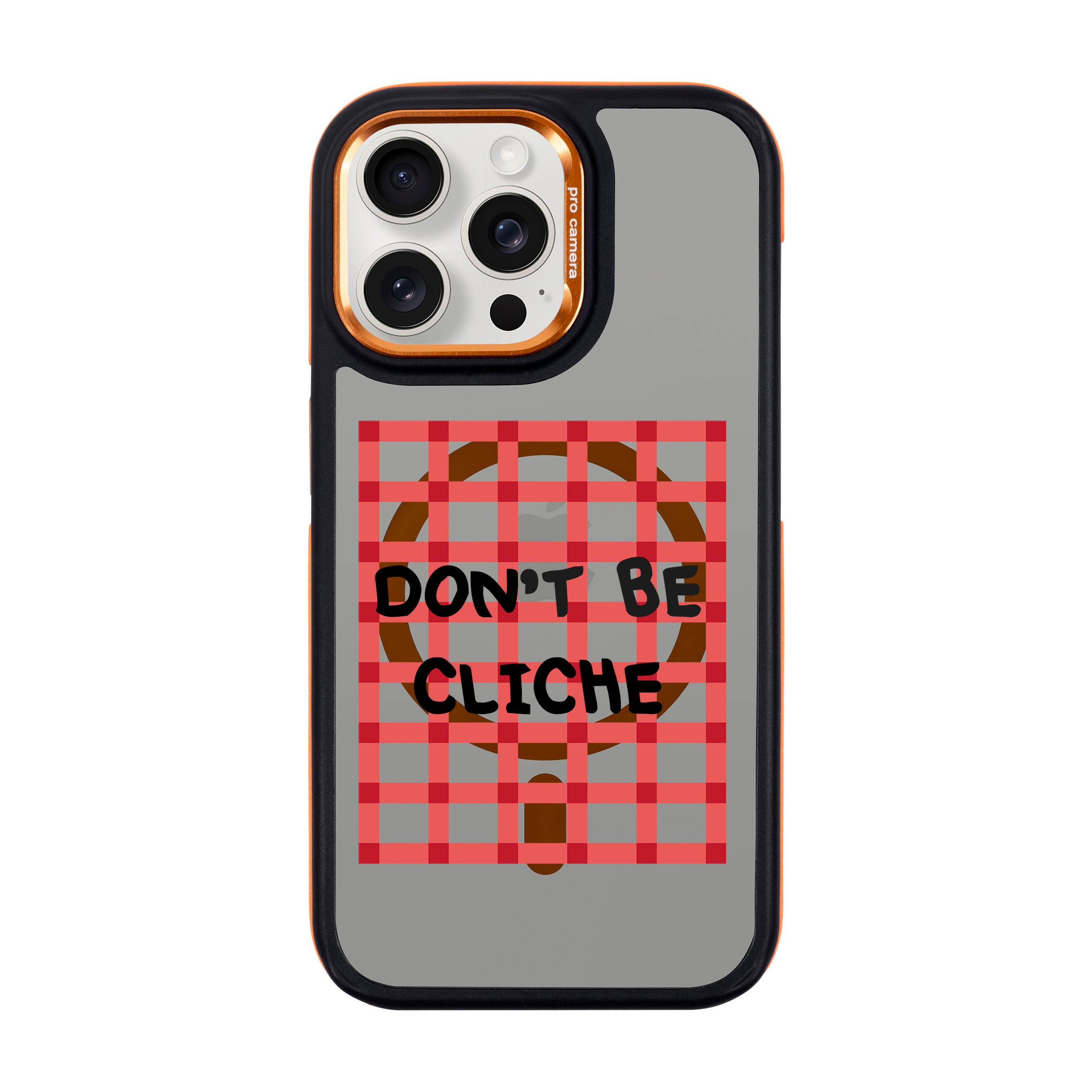 DON'T BE CLICHE-iPhone Dark Case with MagSafe