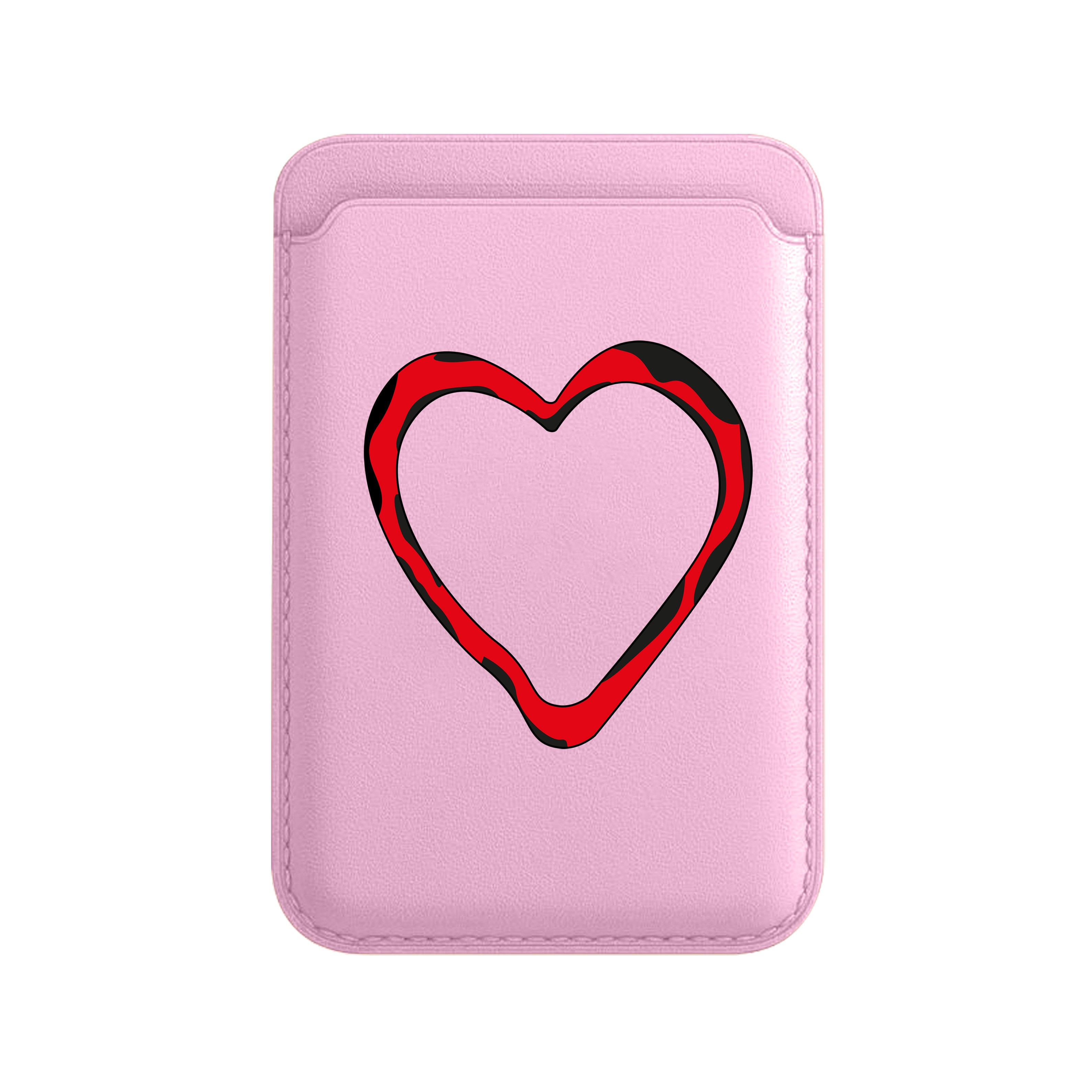 BOUNCE HEART-Leather Kart Saxlayıcı