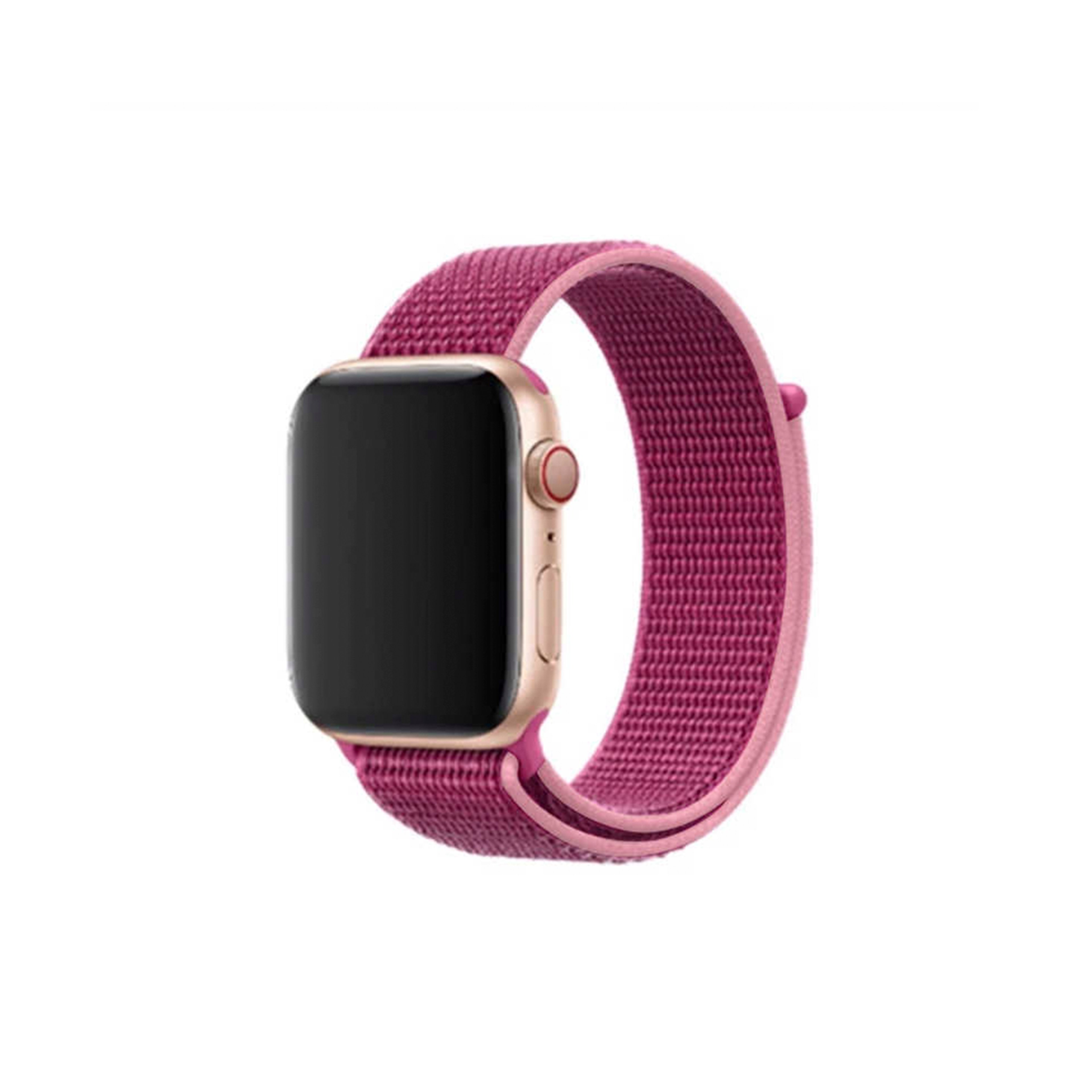 Apple Watch Velcro Kordon-Pembe