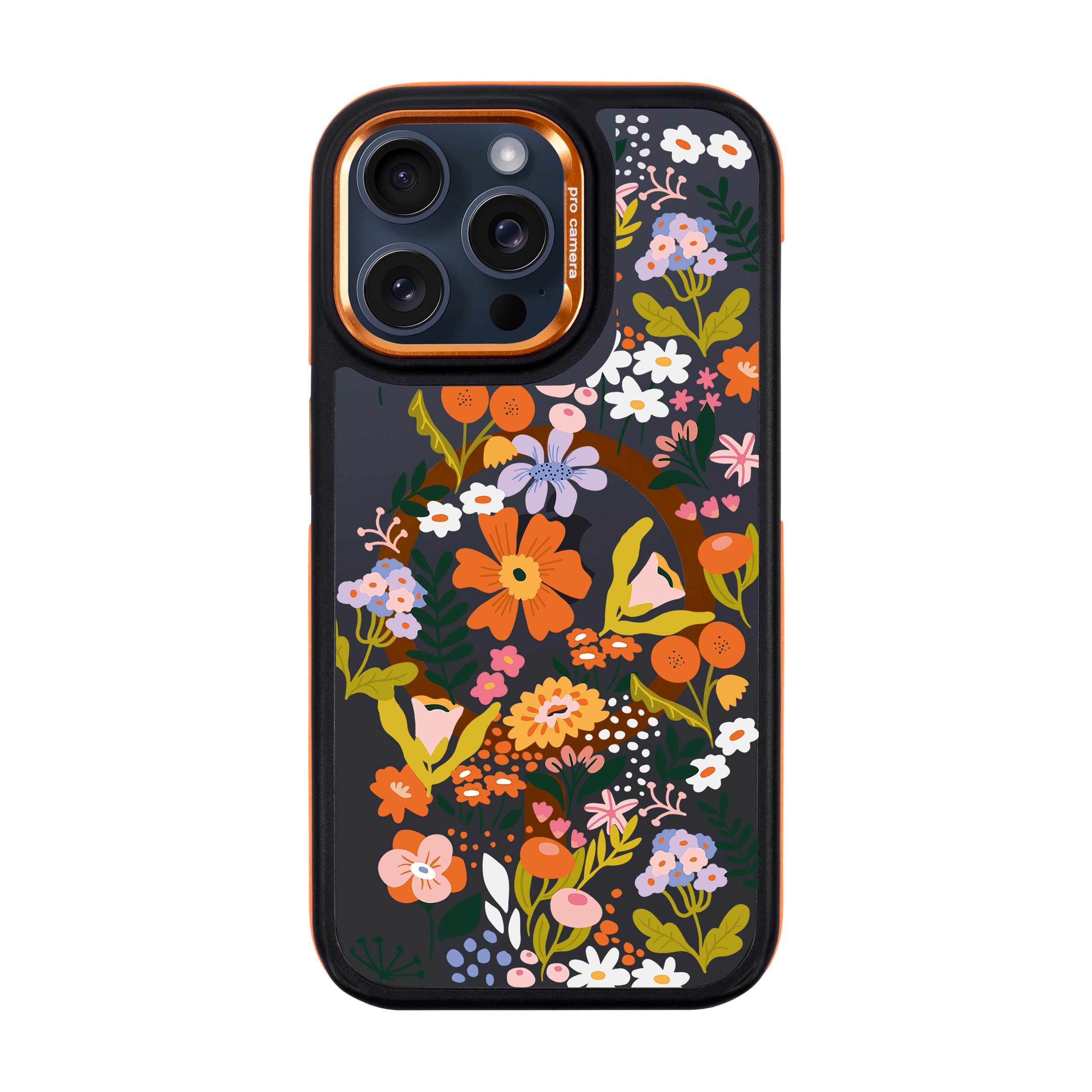 FLOWER-iPhone Dark Case with MagSafe