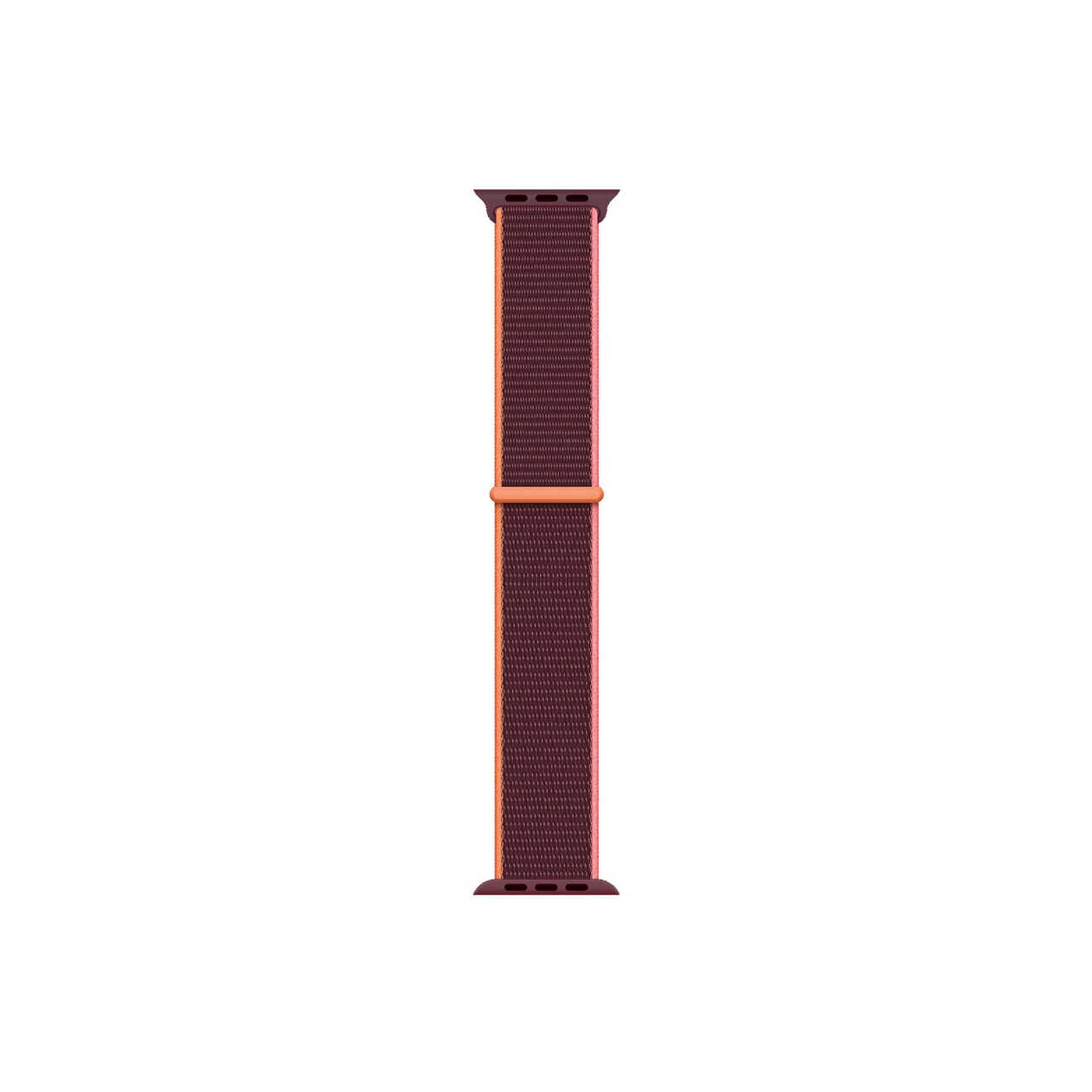 Apple Watch Velcro Band-Burgundy Orange