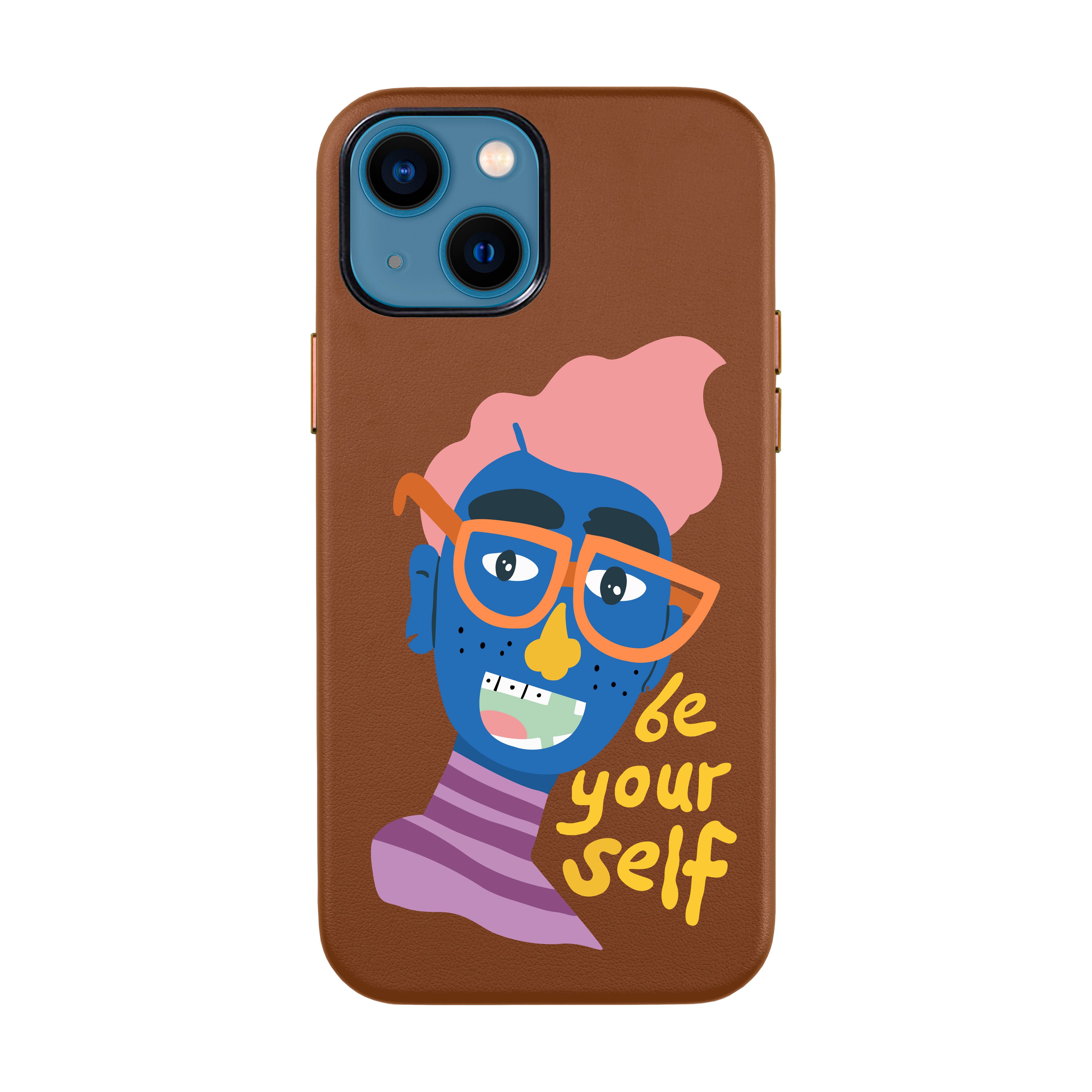 BE YOUR SELF-iPhone Leather Kılıf