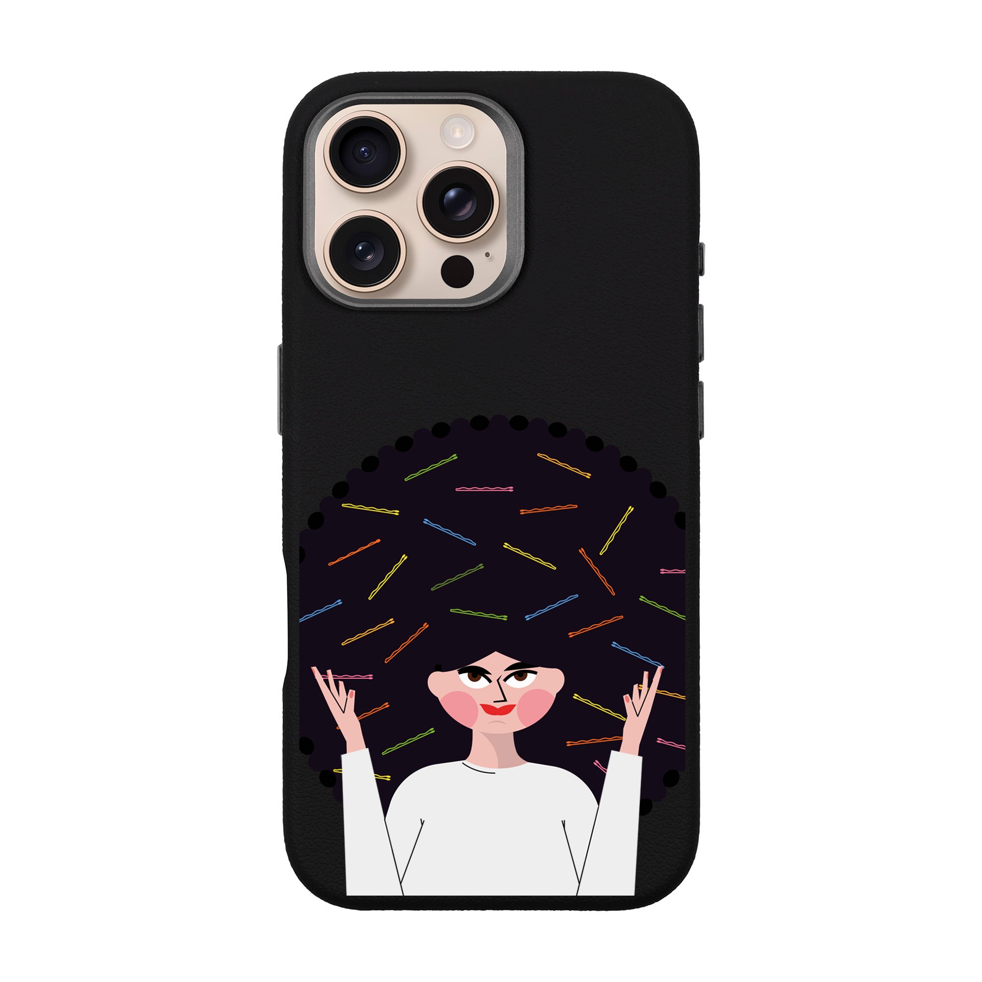 TANGLES OF HAPPINESS-iPhone Leather Premium Kılıf MagSafe Özellikli