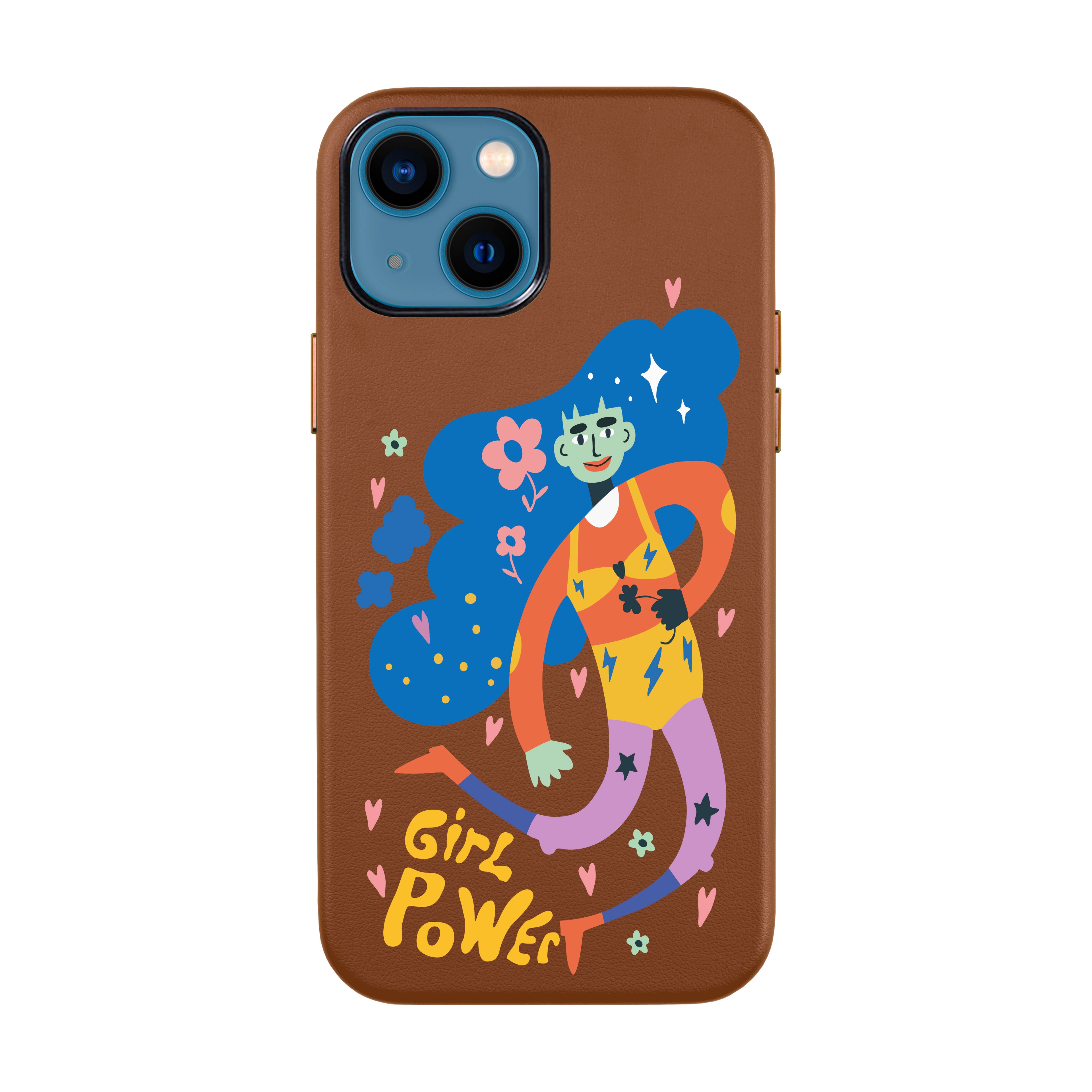 GIRL POWER-iPhone Leather Kılıf