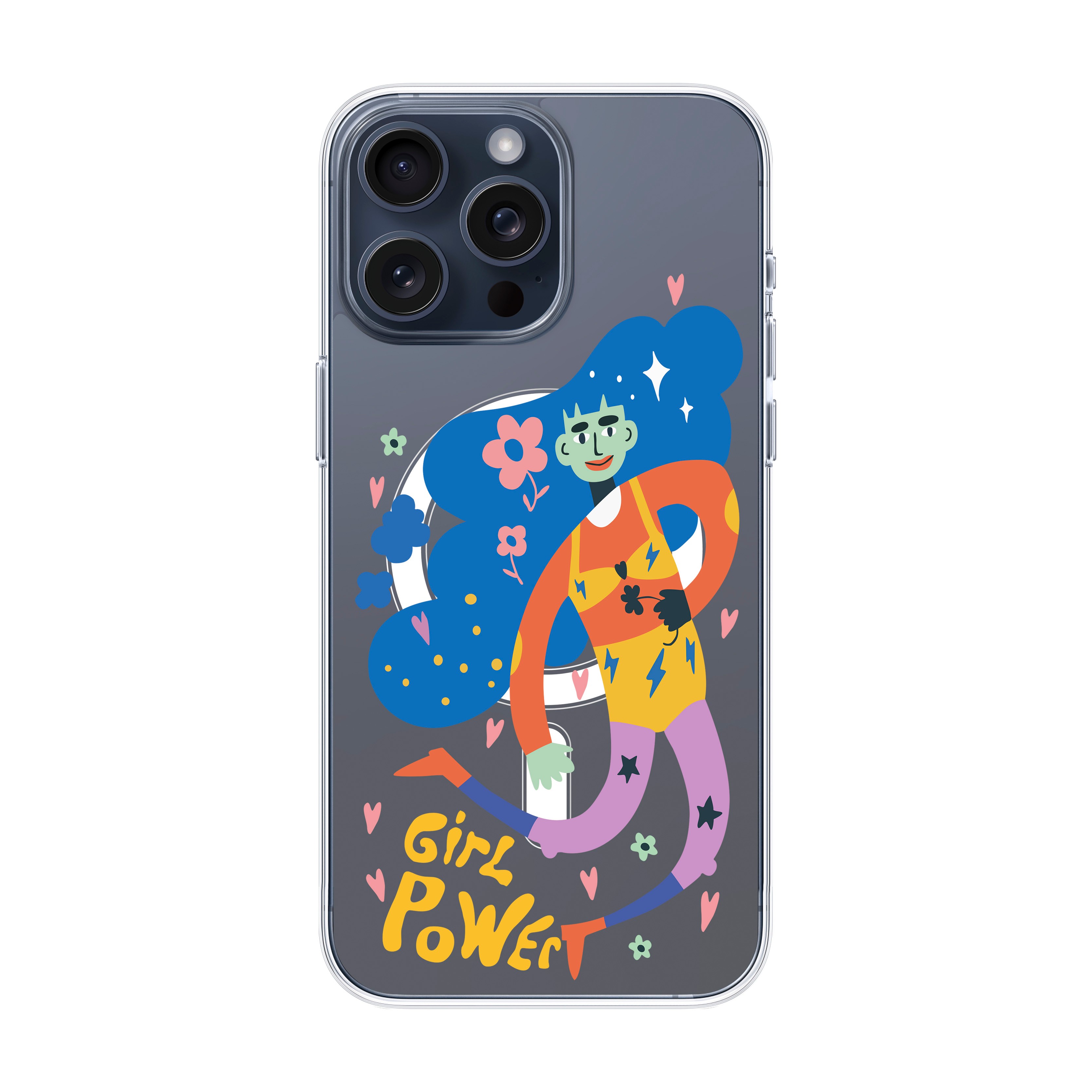 Girl Power - iPhone Clear Case with MagSafe