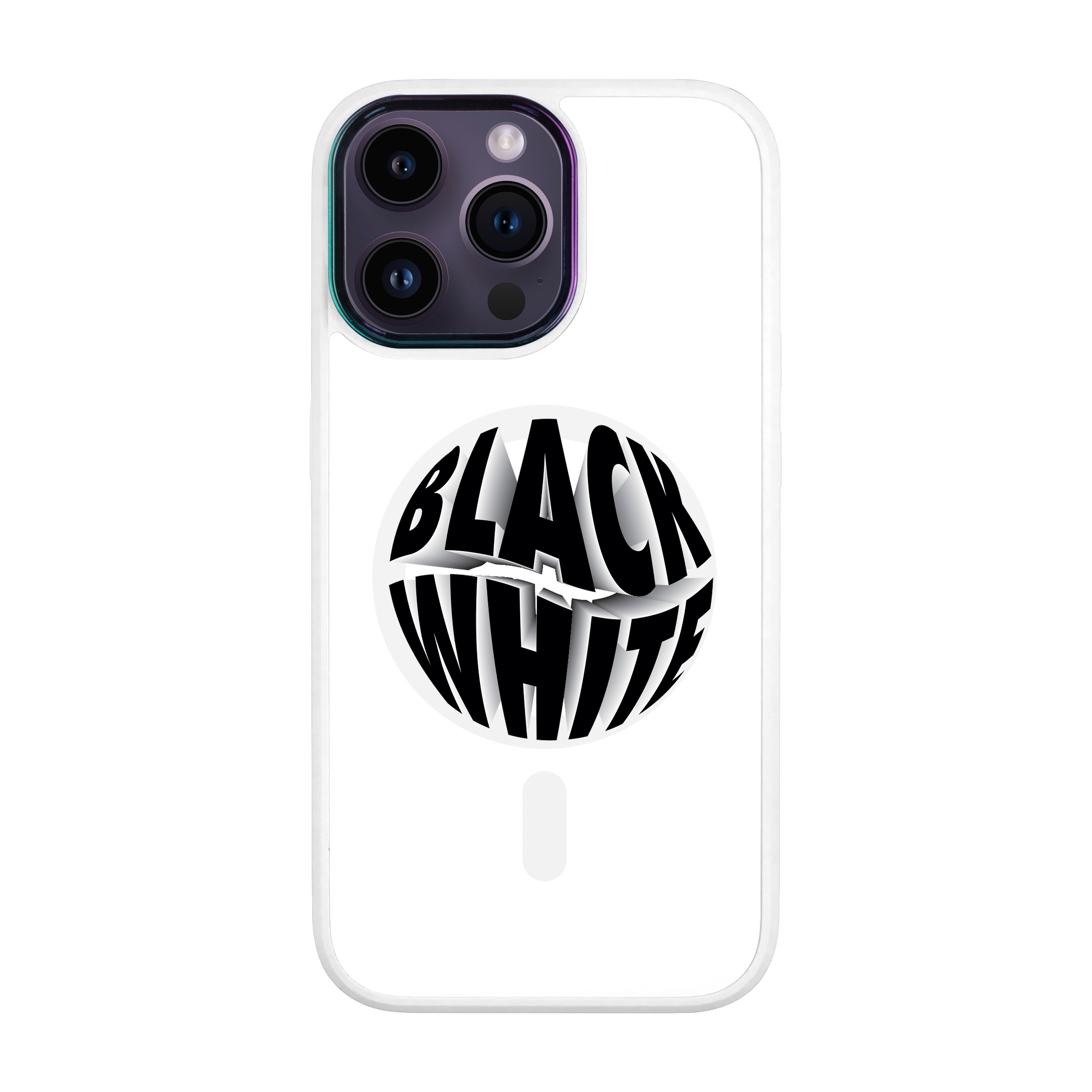 BLACK WHITE-iPhone Vigor Kılıf MagSafe Özellikli