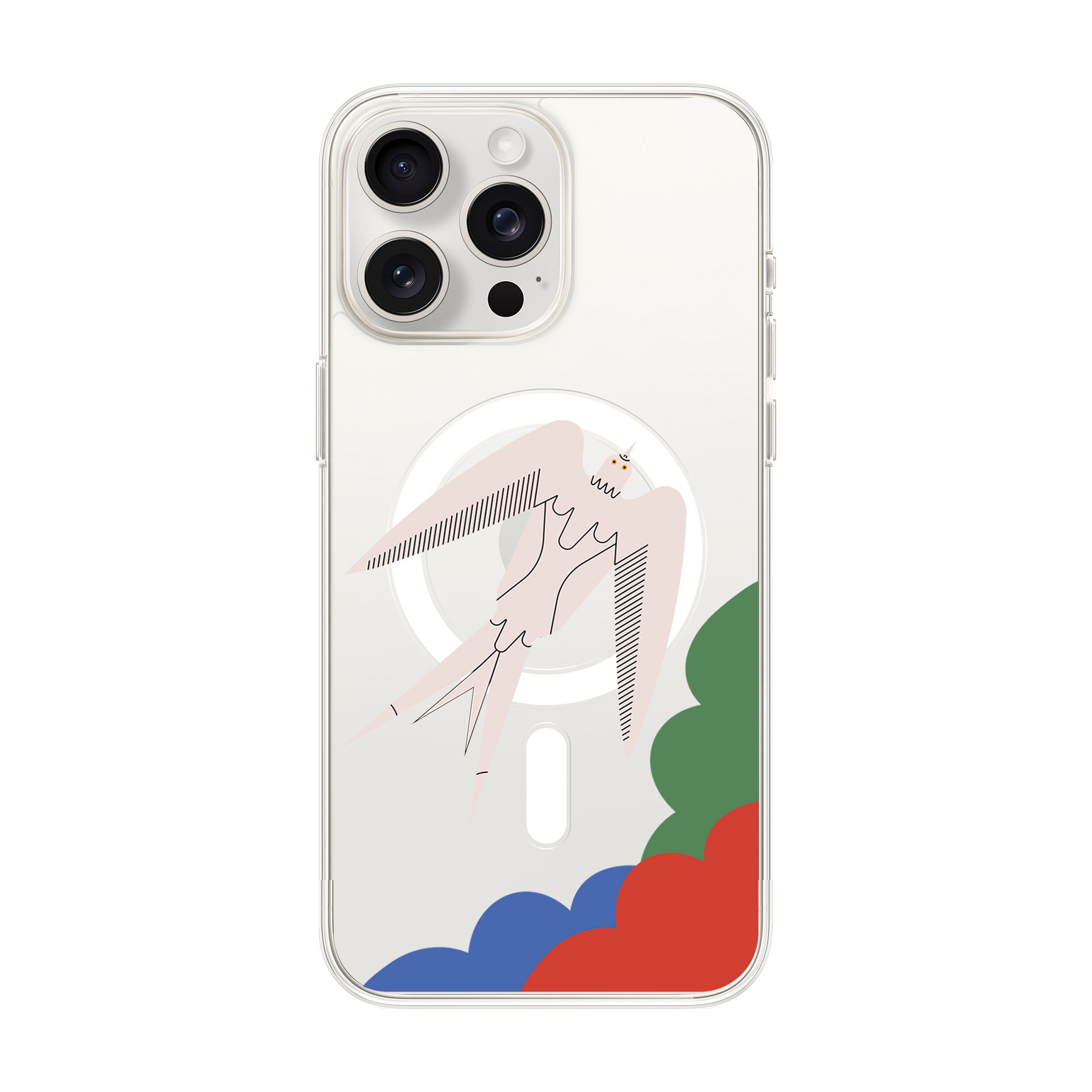 L’OISEAU LIBRE-iPhone Solid Kılıf MagSafe Özellikli