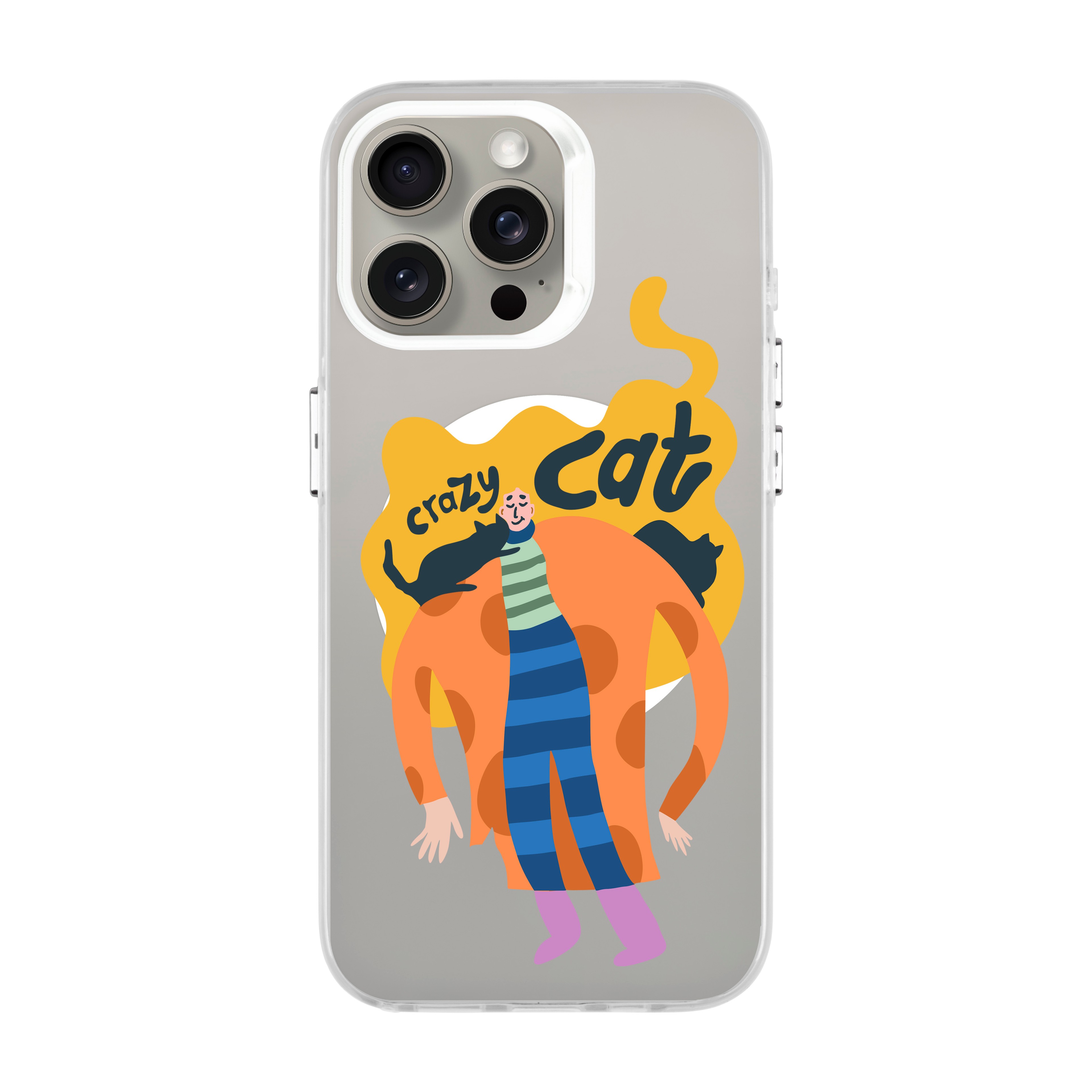 Crazy Cat - iPhone Hold Case with MagSafe