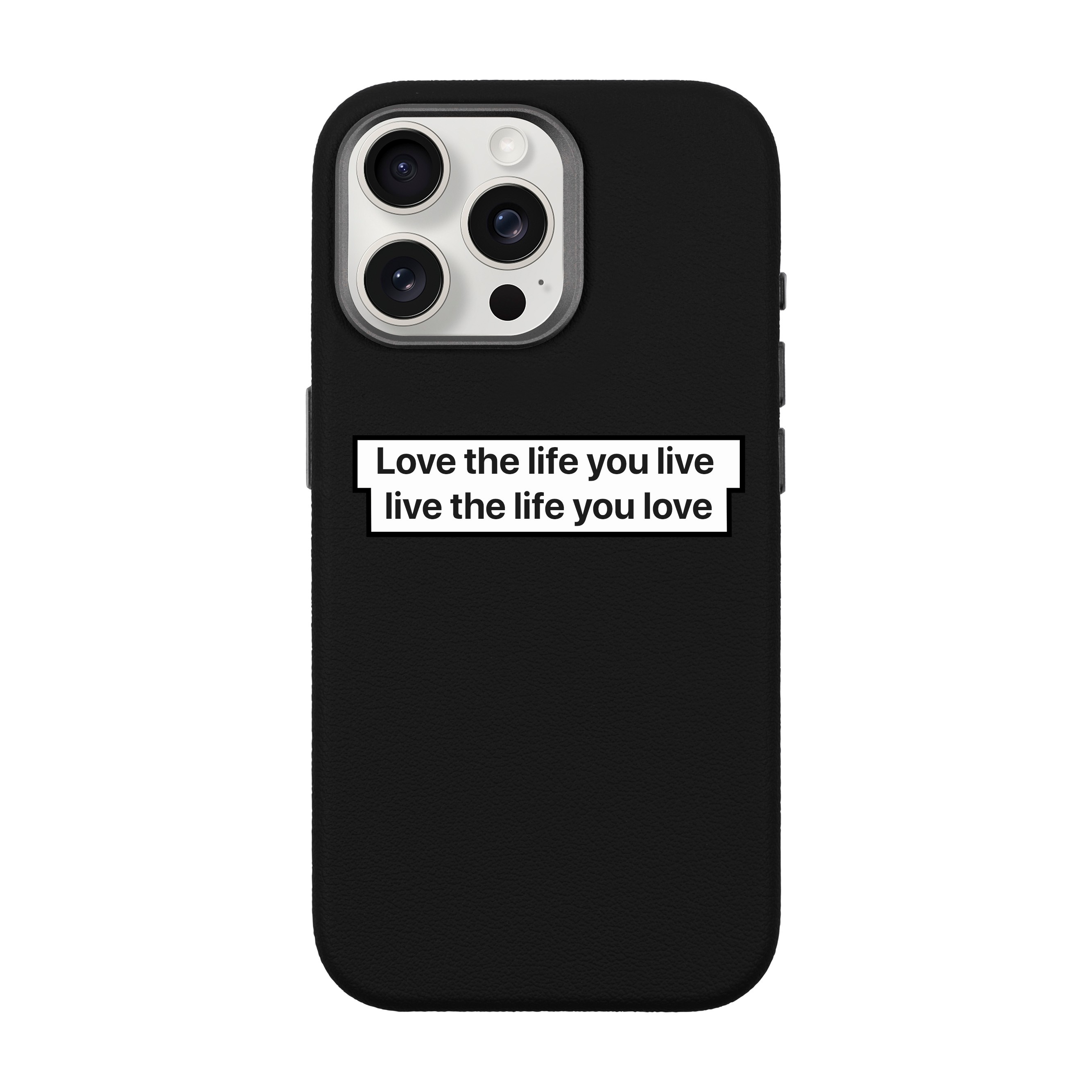 LOVE THE LIFE-iPhone Leather 15 Premium Kılıf MagSafe Özellikli