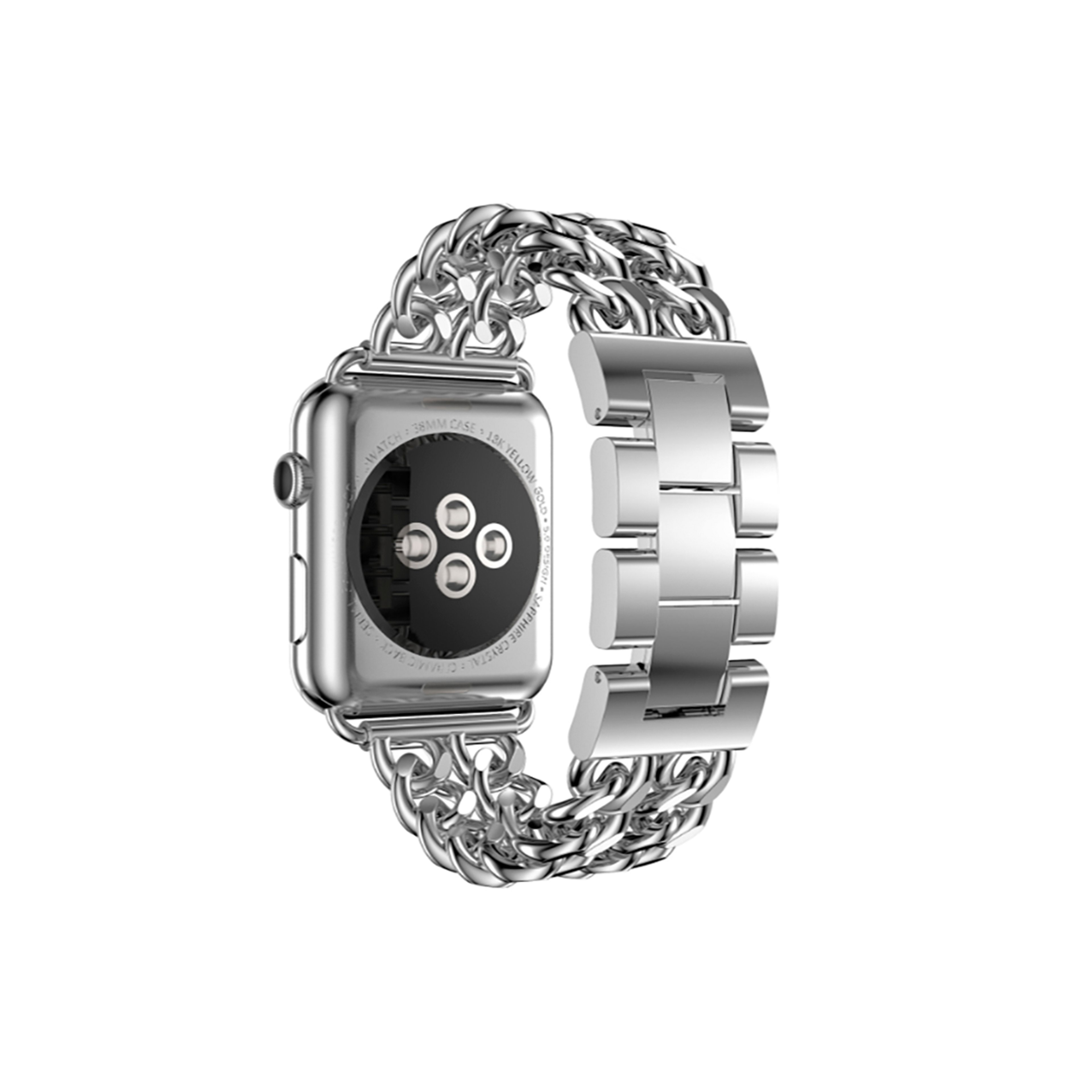 Apple Watch Force Chain Kordon-Gümüş