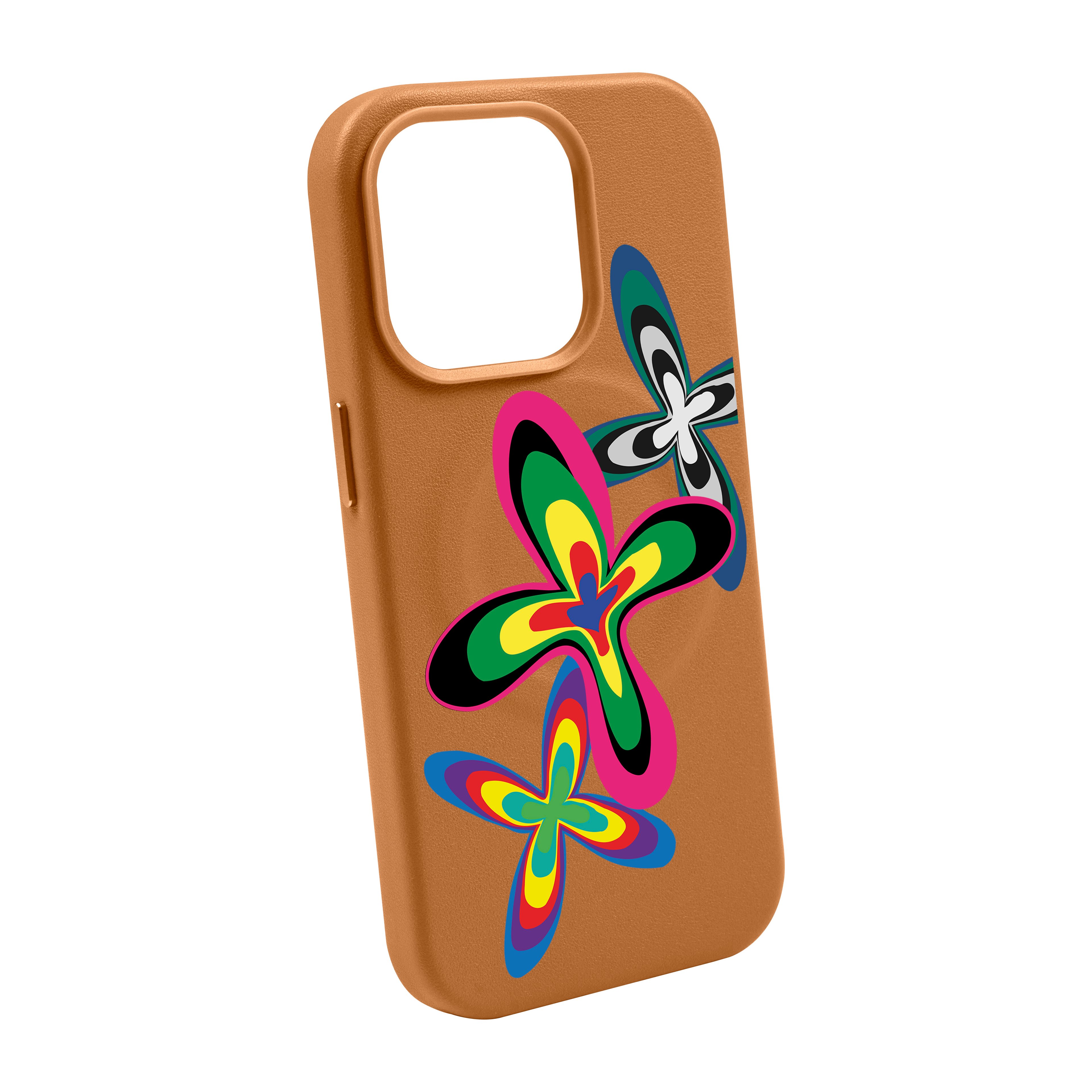 Color Flower - iPhone Leather Case with MagSafe