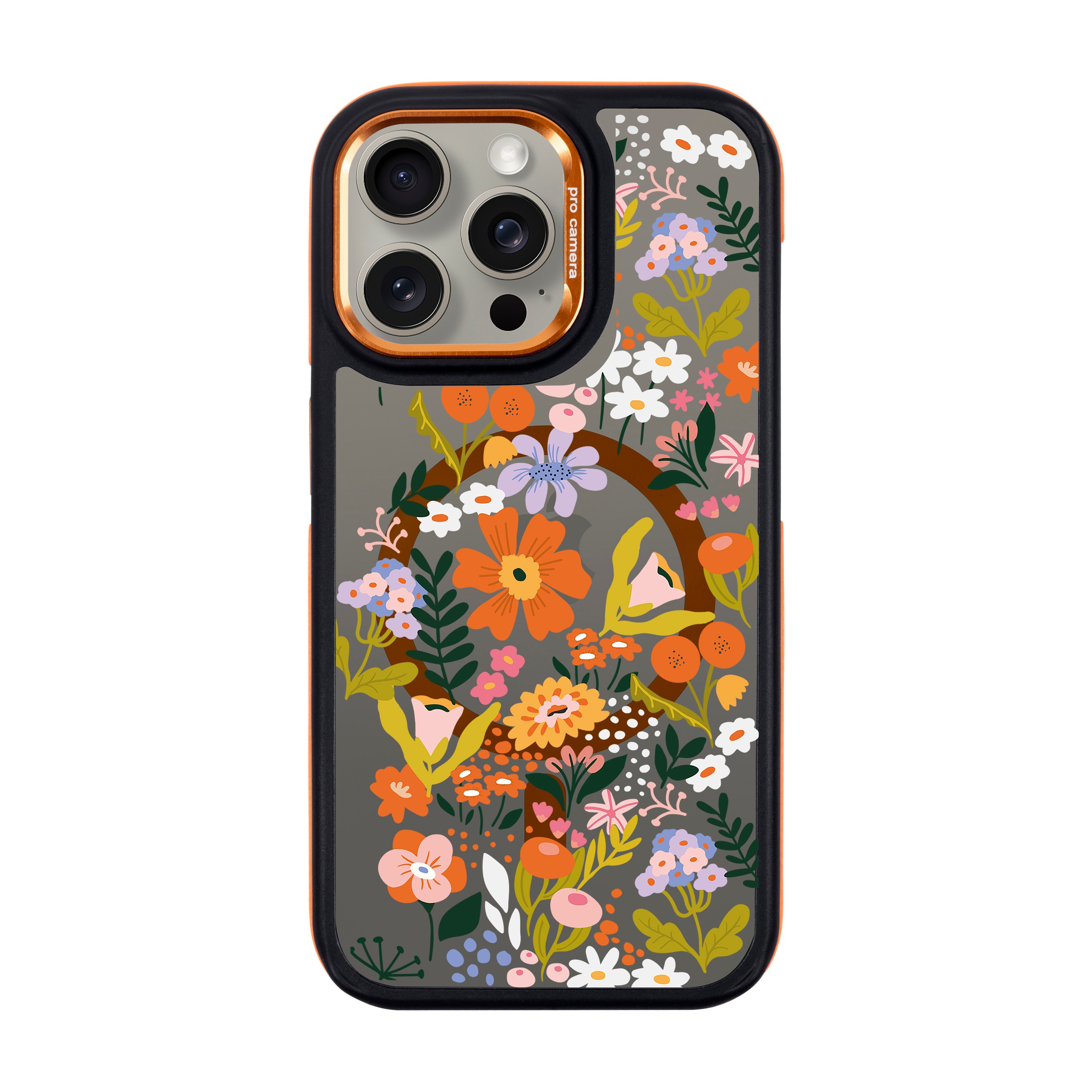 FLOWER-iPhone Dark Case with MagSafe