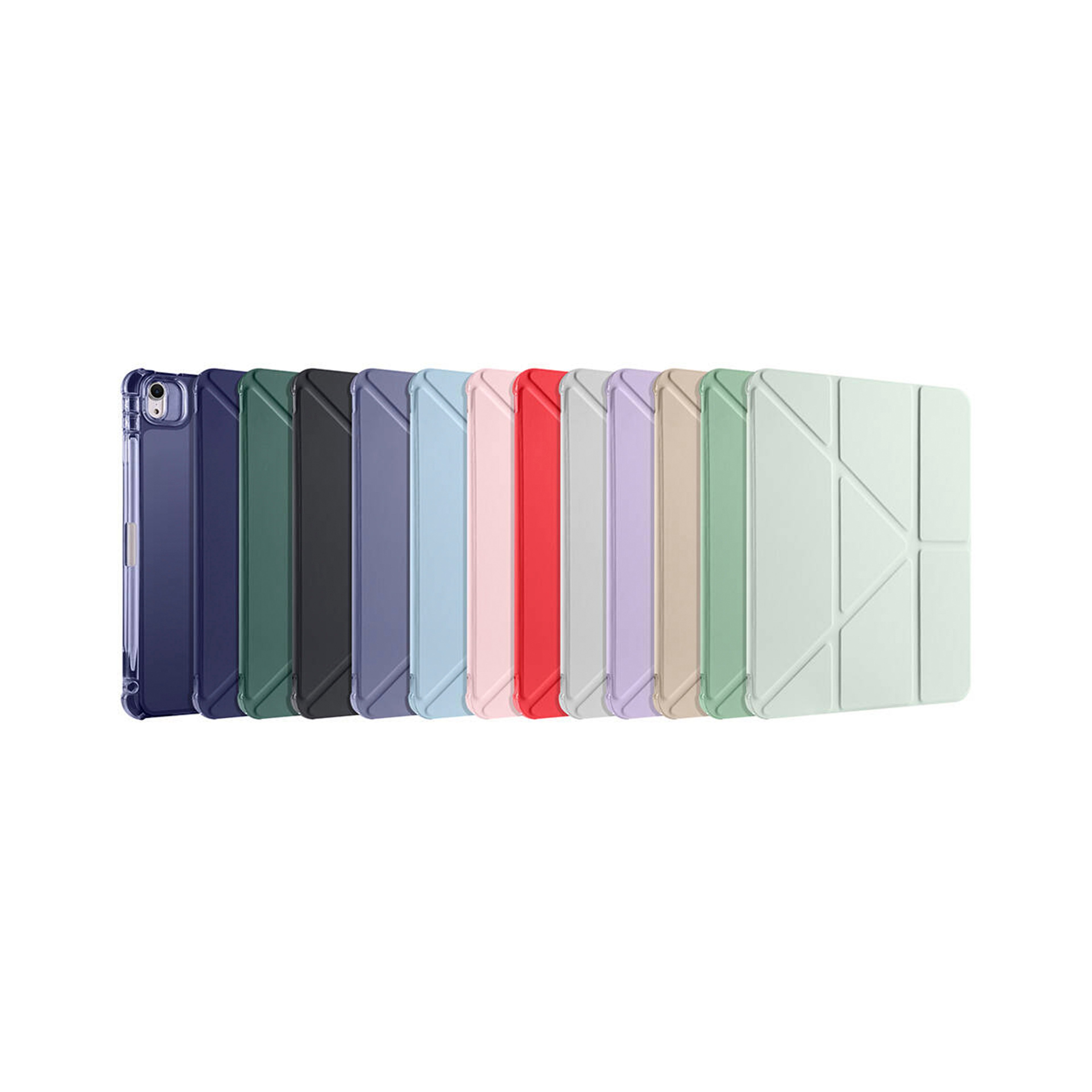 Apple iPad Air 11 inç 2024-Trigon Folding Kalemlikli Standlı Kılıf