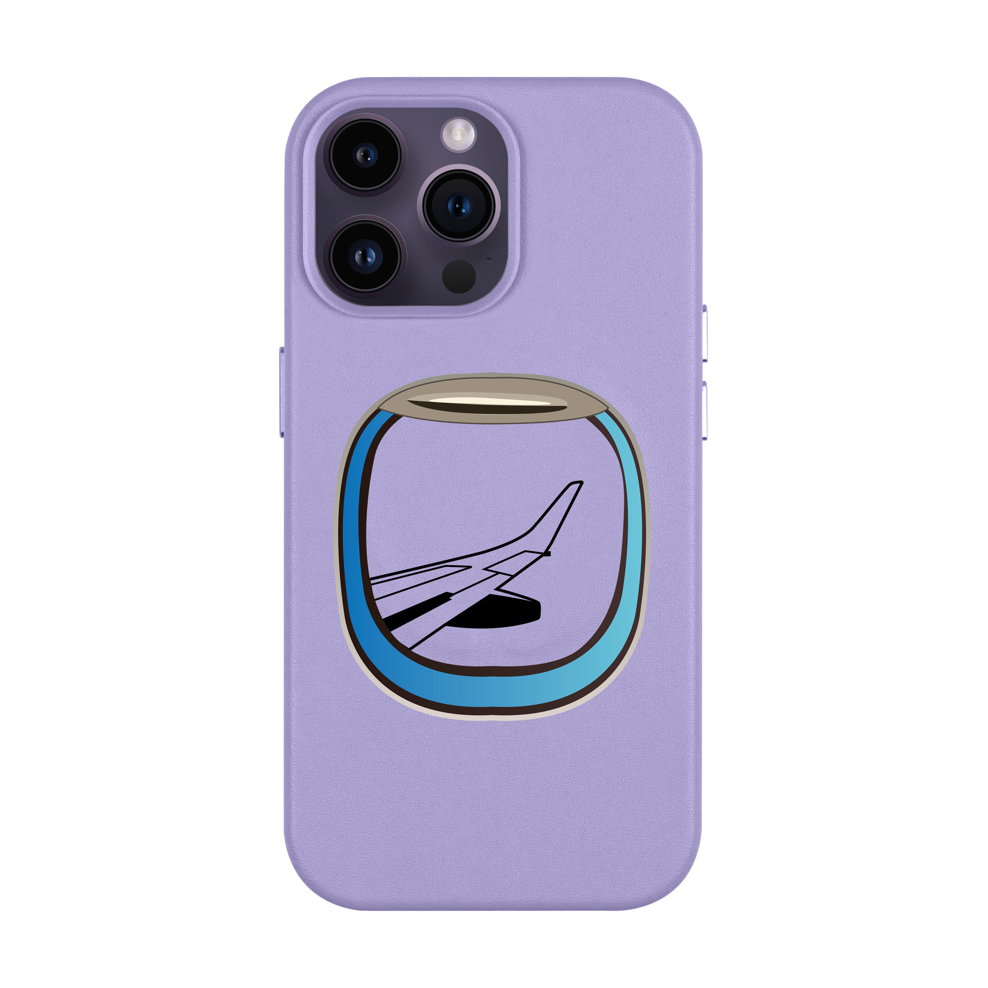 Aircraft Window - iPhone Leather Case with MagSafe