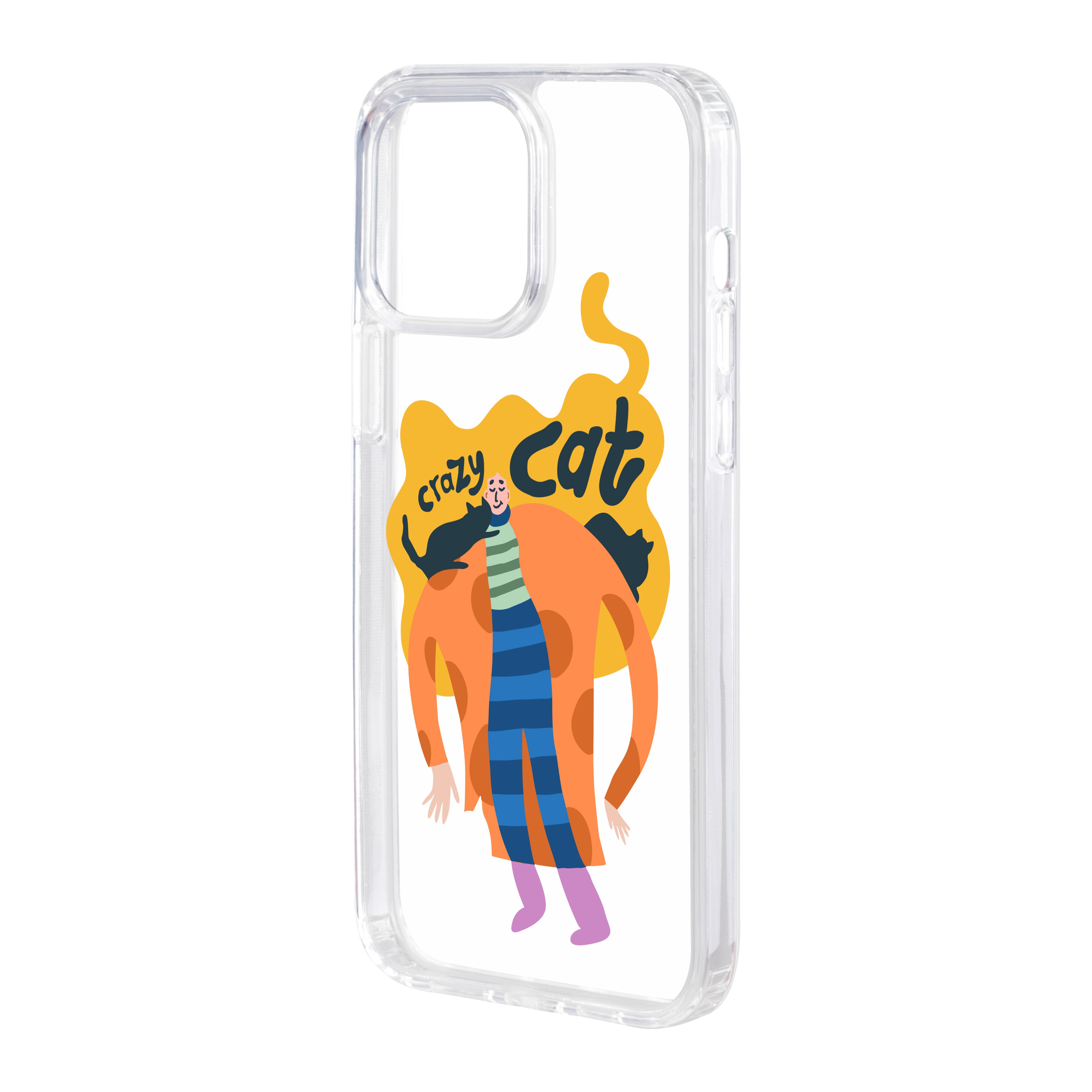 Crazy Cat - iPhone Clear Case