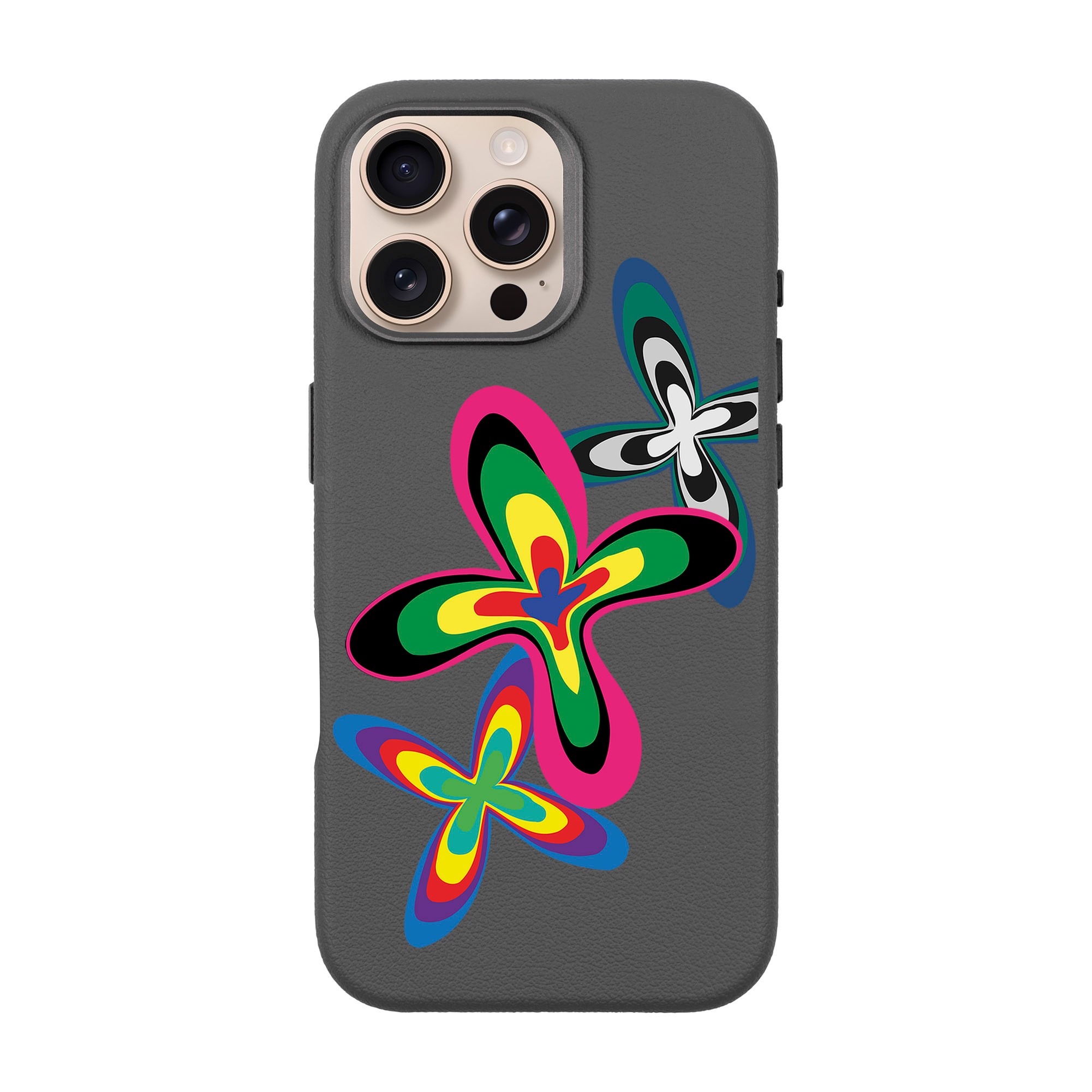 COLOR FLOWER-iPhone Leather Premium Case with MagSafe