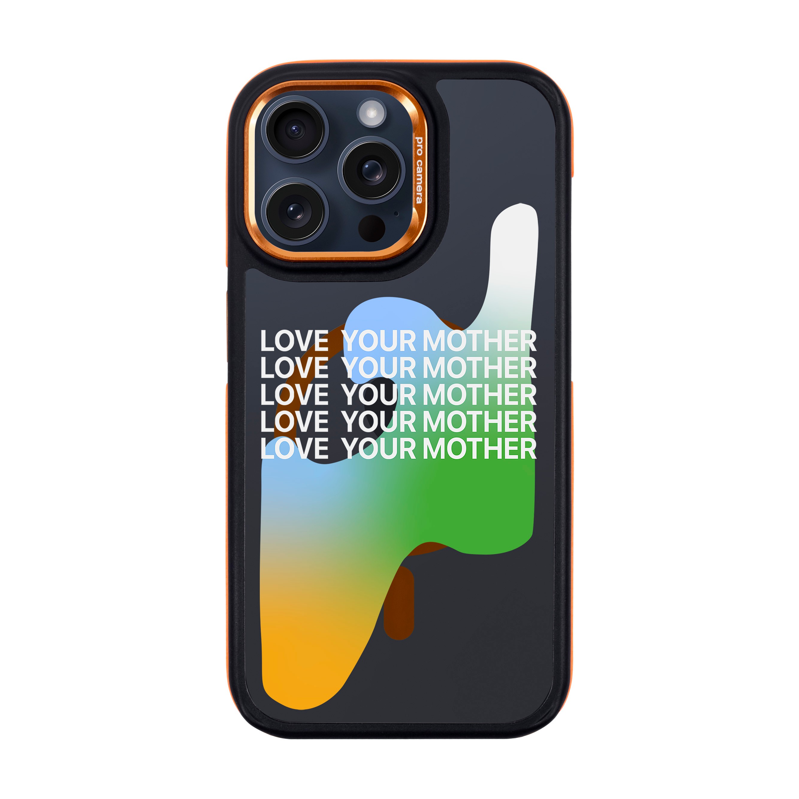 LOVE YOUR MOTHER-iPhone Dark Case with MagSafe