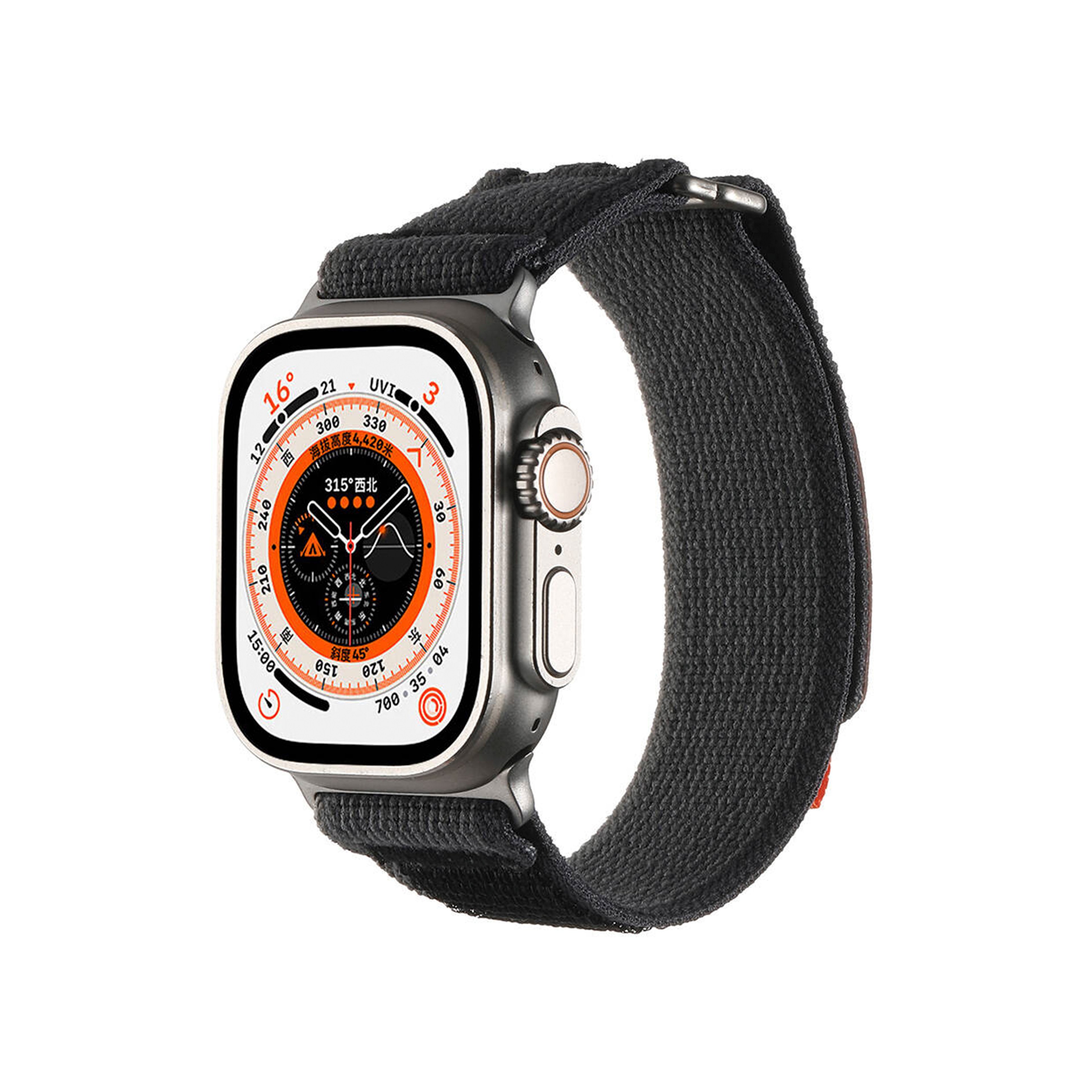Apple Watch Weaving Band-Black Gray