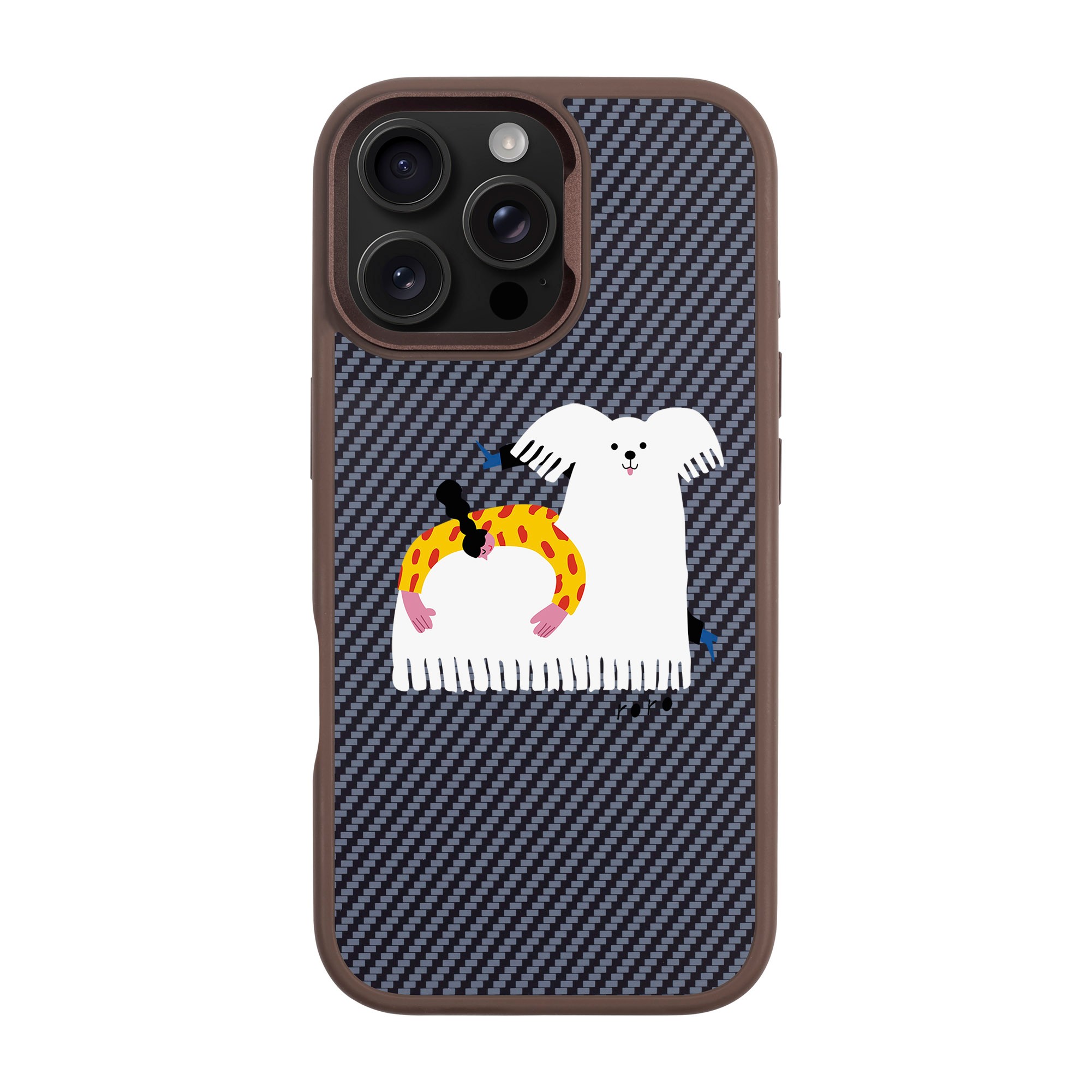 FANCY DOG-iPhone Plaid Kılıf MagSafe Özellikli