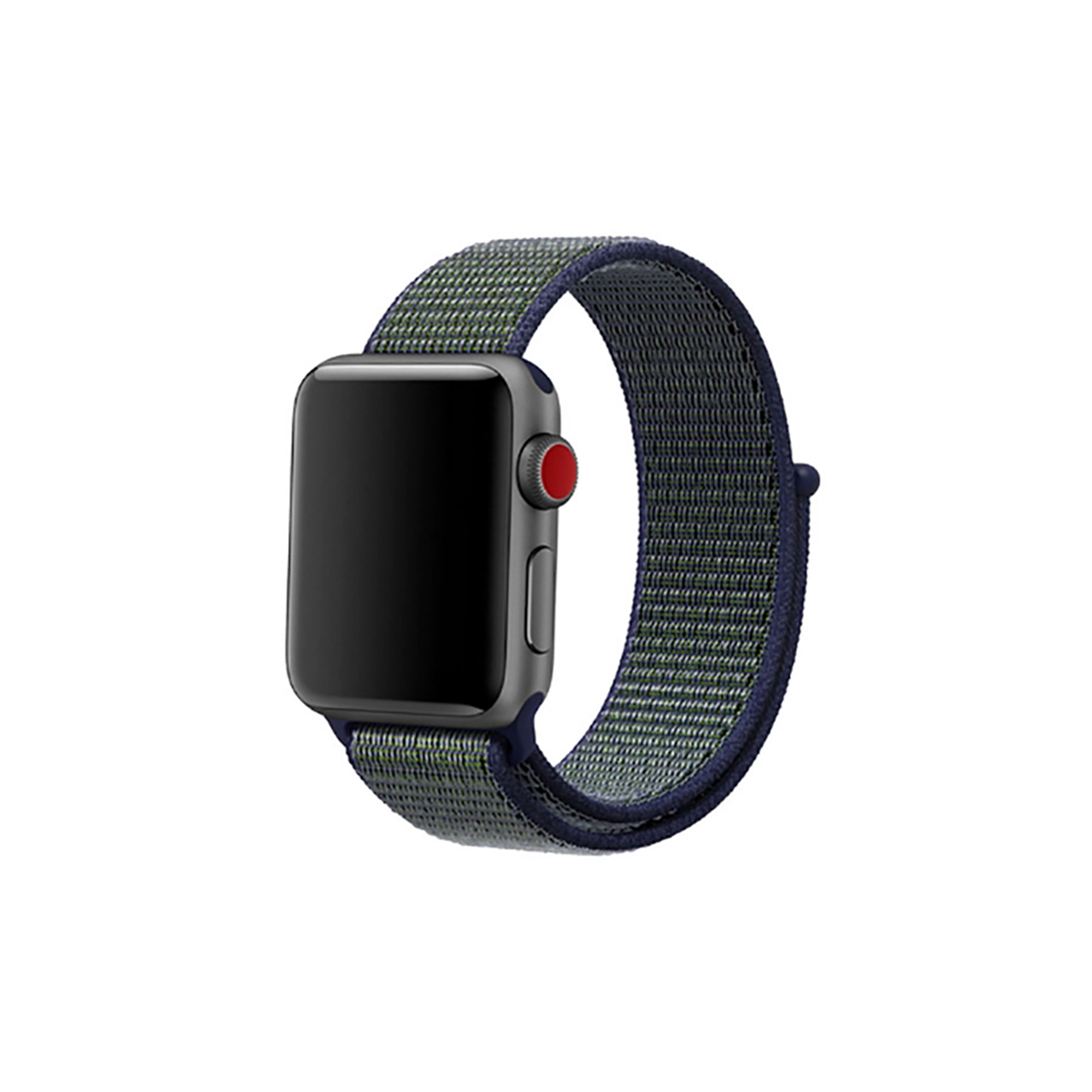 Apple Watch Velcro Kordon-Green Navy Blue