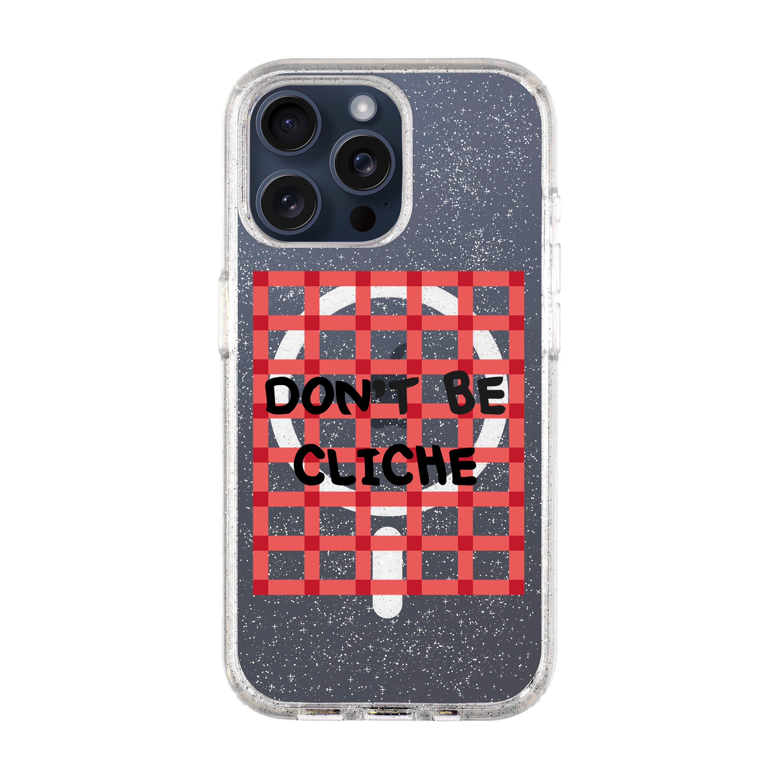 DON'T BE CLICHE-iPhone Shiny Case with MagSafe