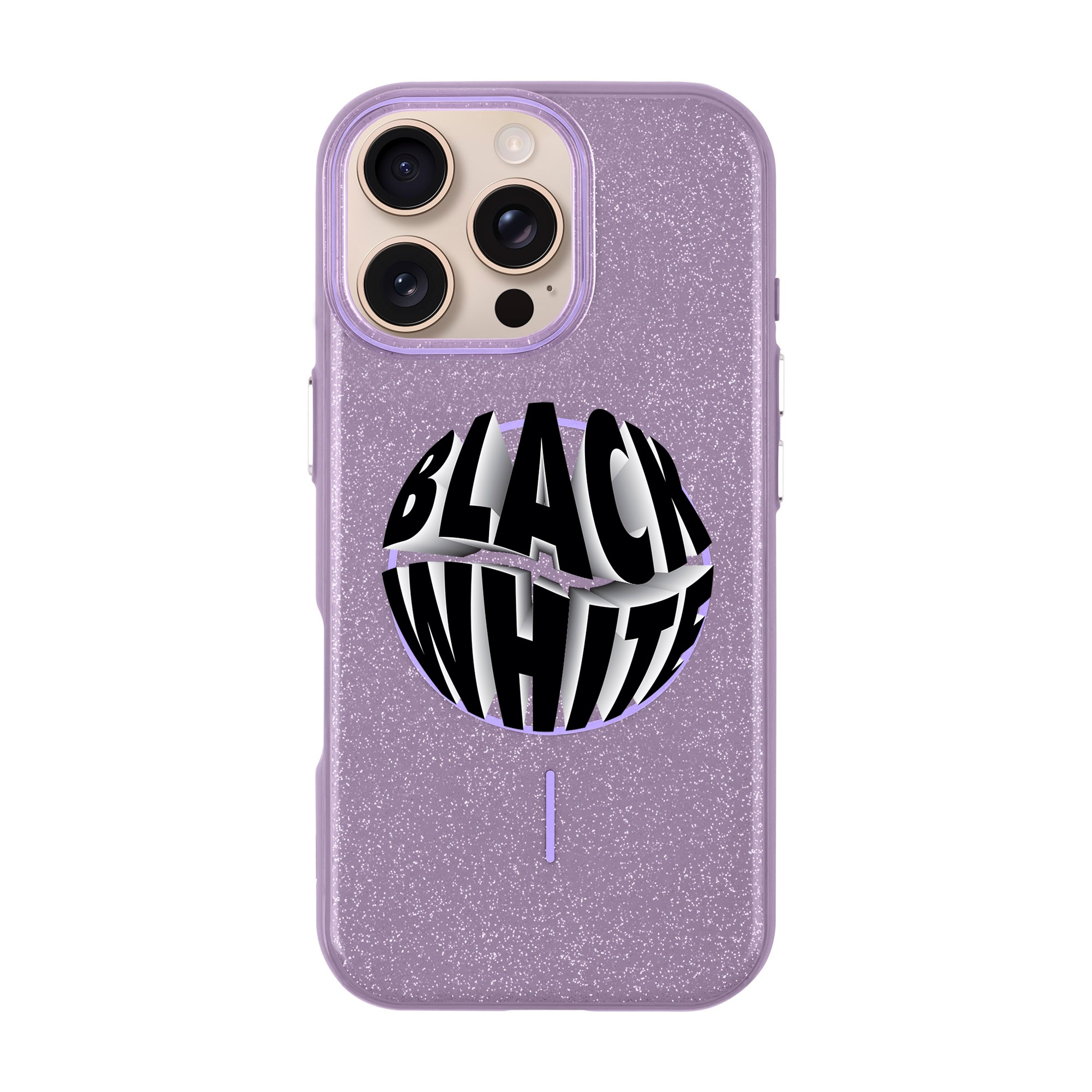 BLACK WHITE-iPhone Radiant Kılıf MagSafe Özellikli