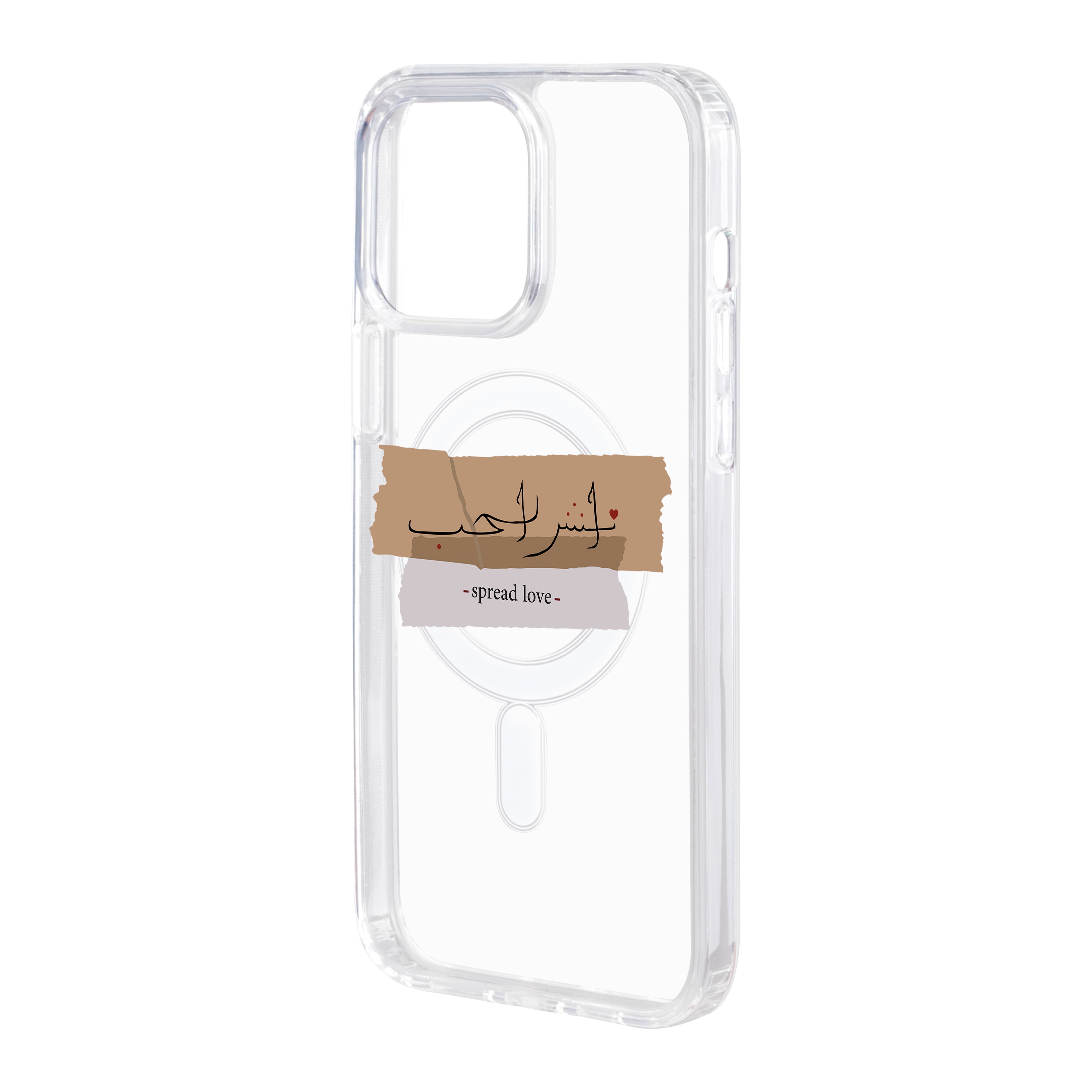 Spread Love - iPhone Clear Case with MagSafe