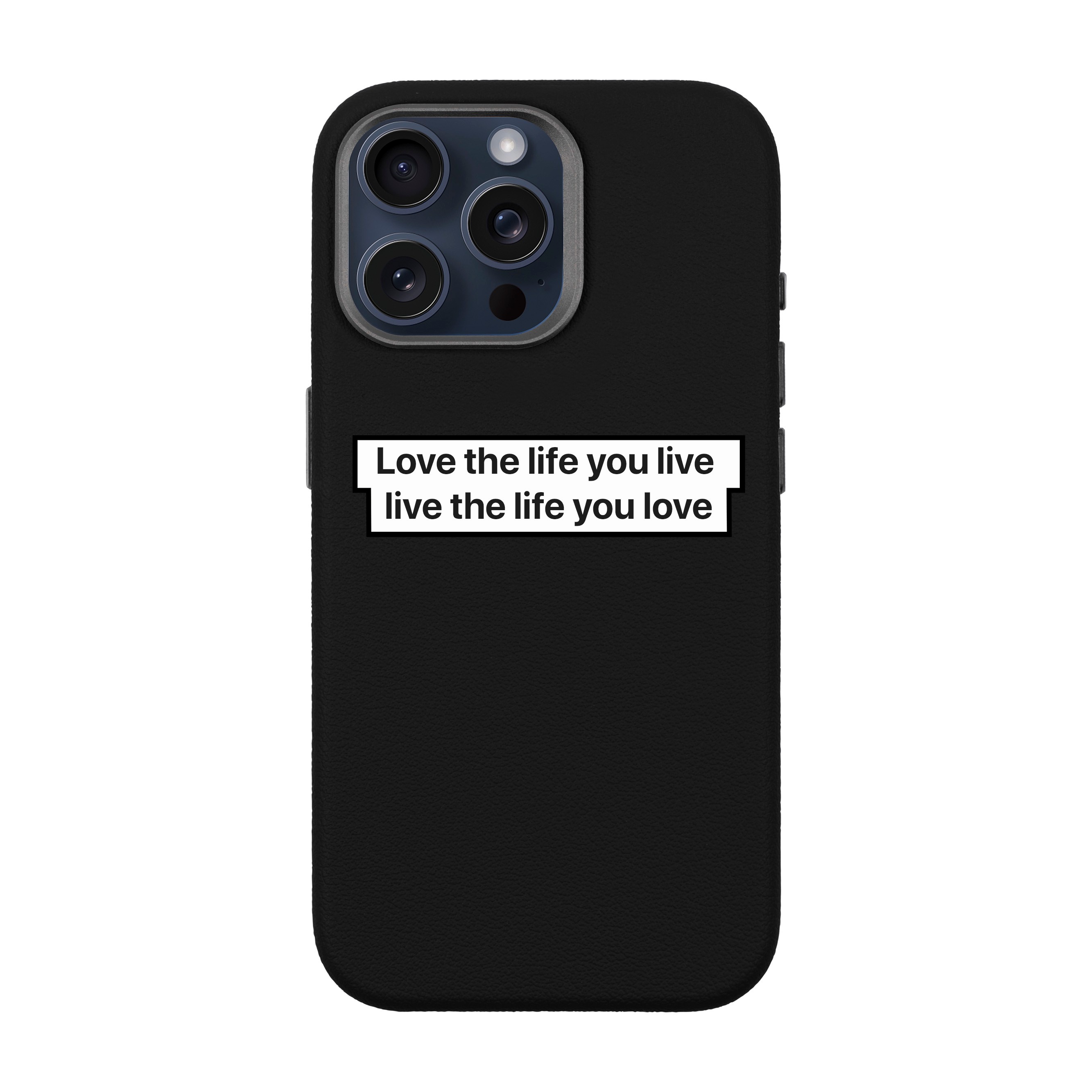 LOVE THE LIFE-iPhone Leather 15 Premium Case with MagSafe