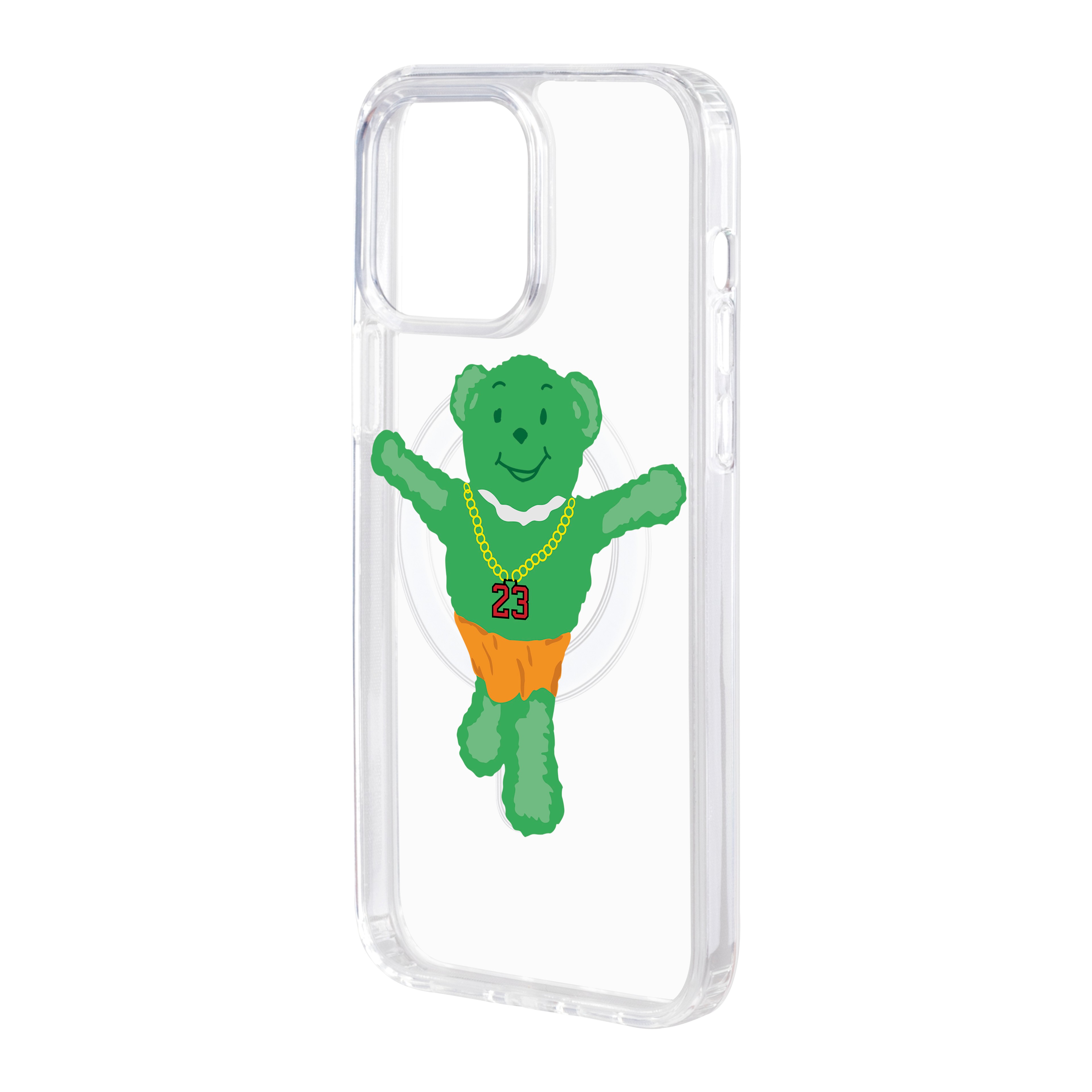 Green Bear - iPhone Clear Case with MagSafe