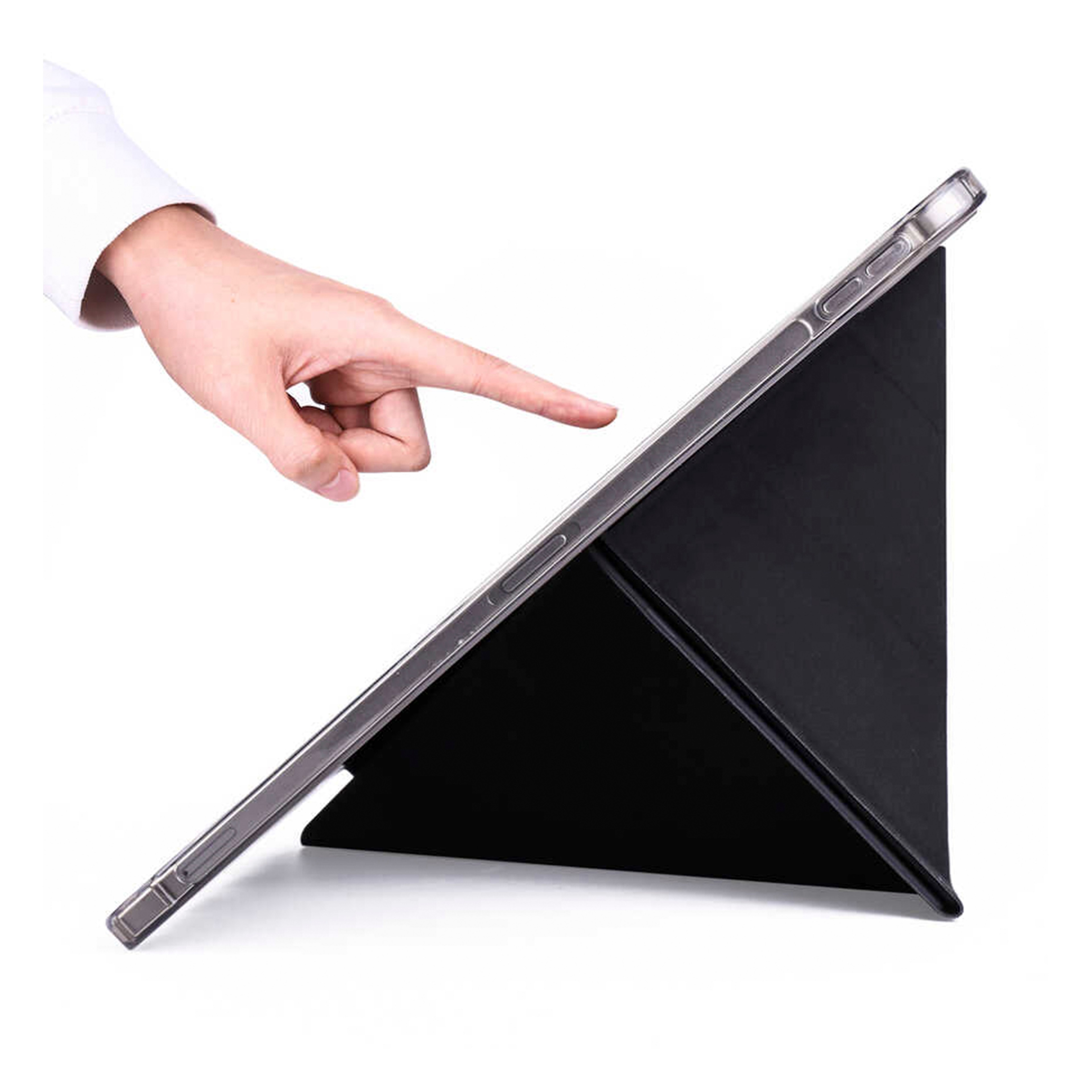 Apple iPad Pro 12.9 inç 2021 (5.Nesil)-Trigon Folding Kalemlikli Standlı Kılıf
