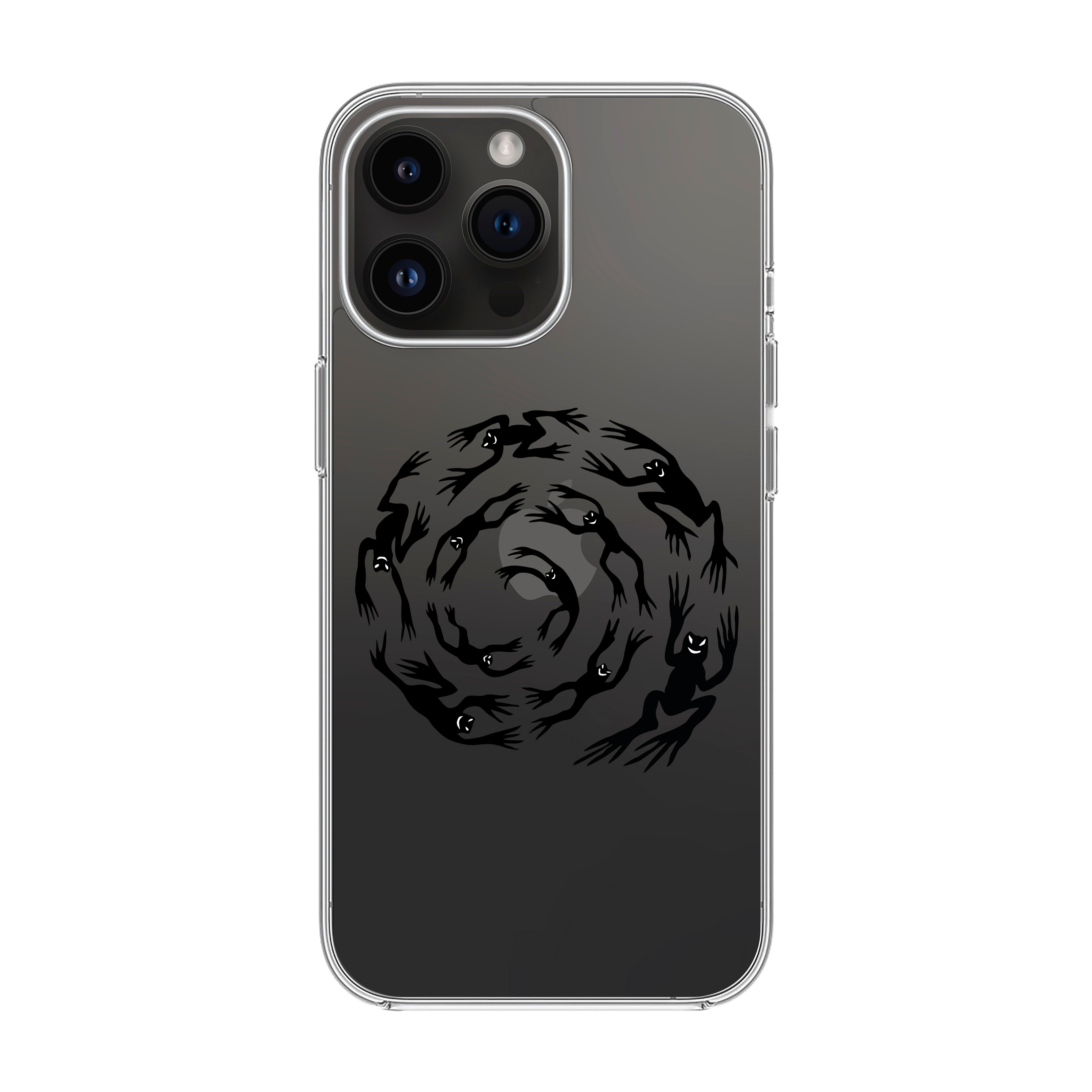 Swirling Frogs - iPhone Clear Case