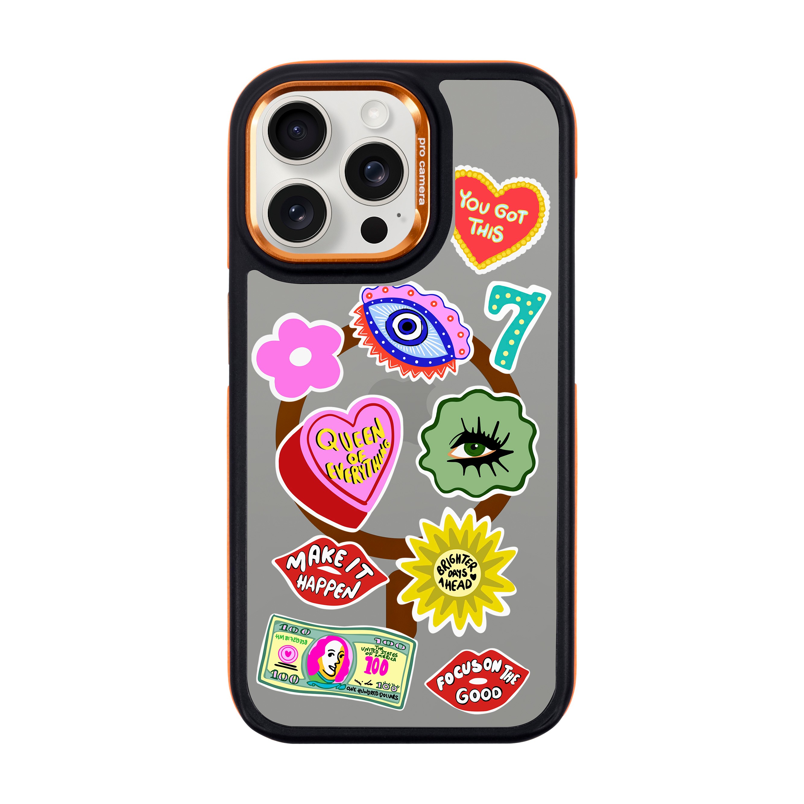 HM STICKERS-iPhone Dark Case with MagSafe