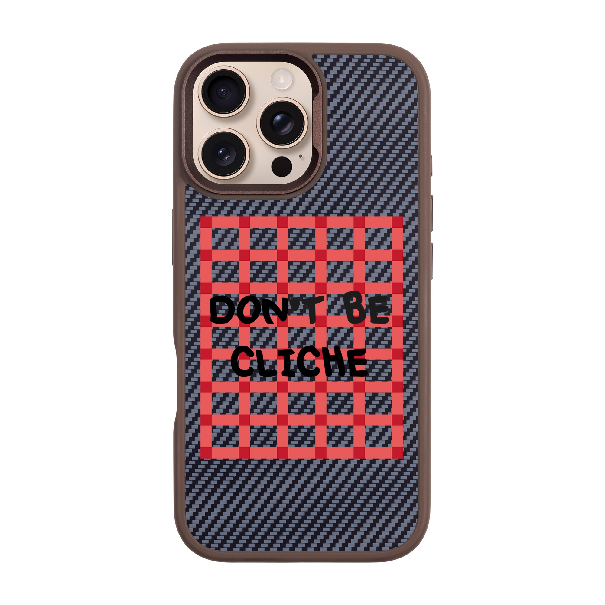 DON'T BE CLICHE-iPhone Plaid Kılıf MagSafe Özellikli