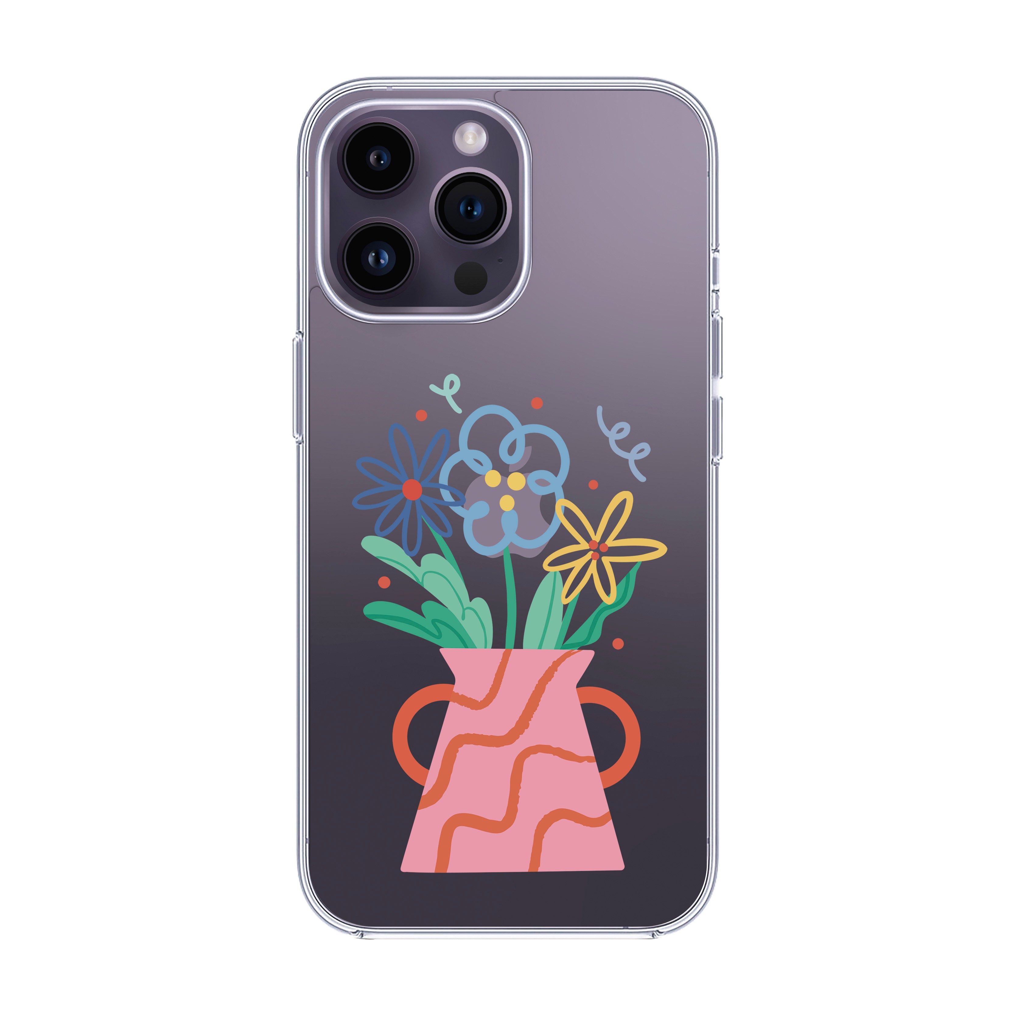 Pink Vase - iPhone Clear Case