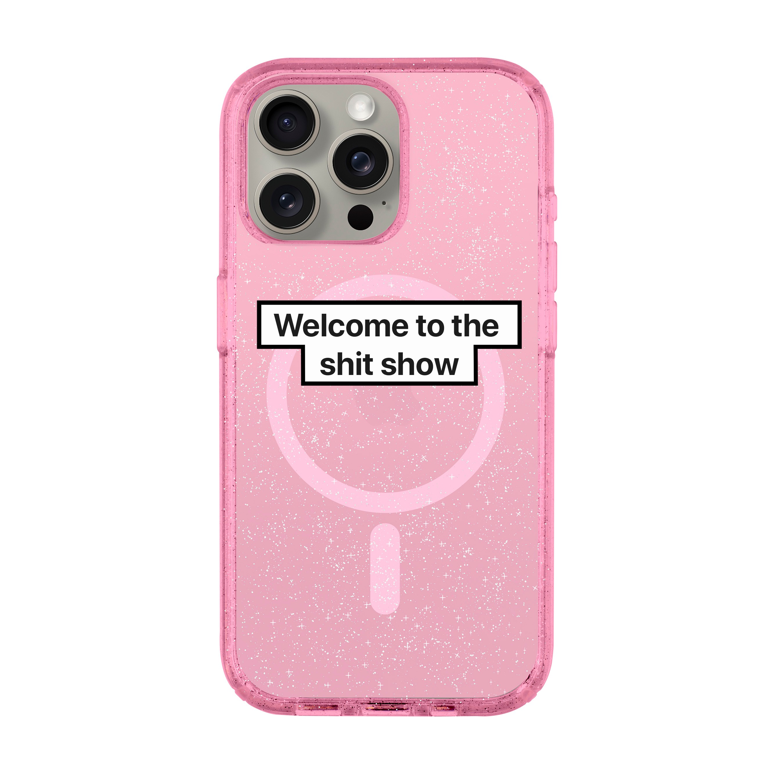 WELCOME-iPhone Shiny Case with MagSafe