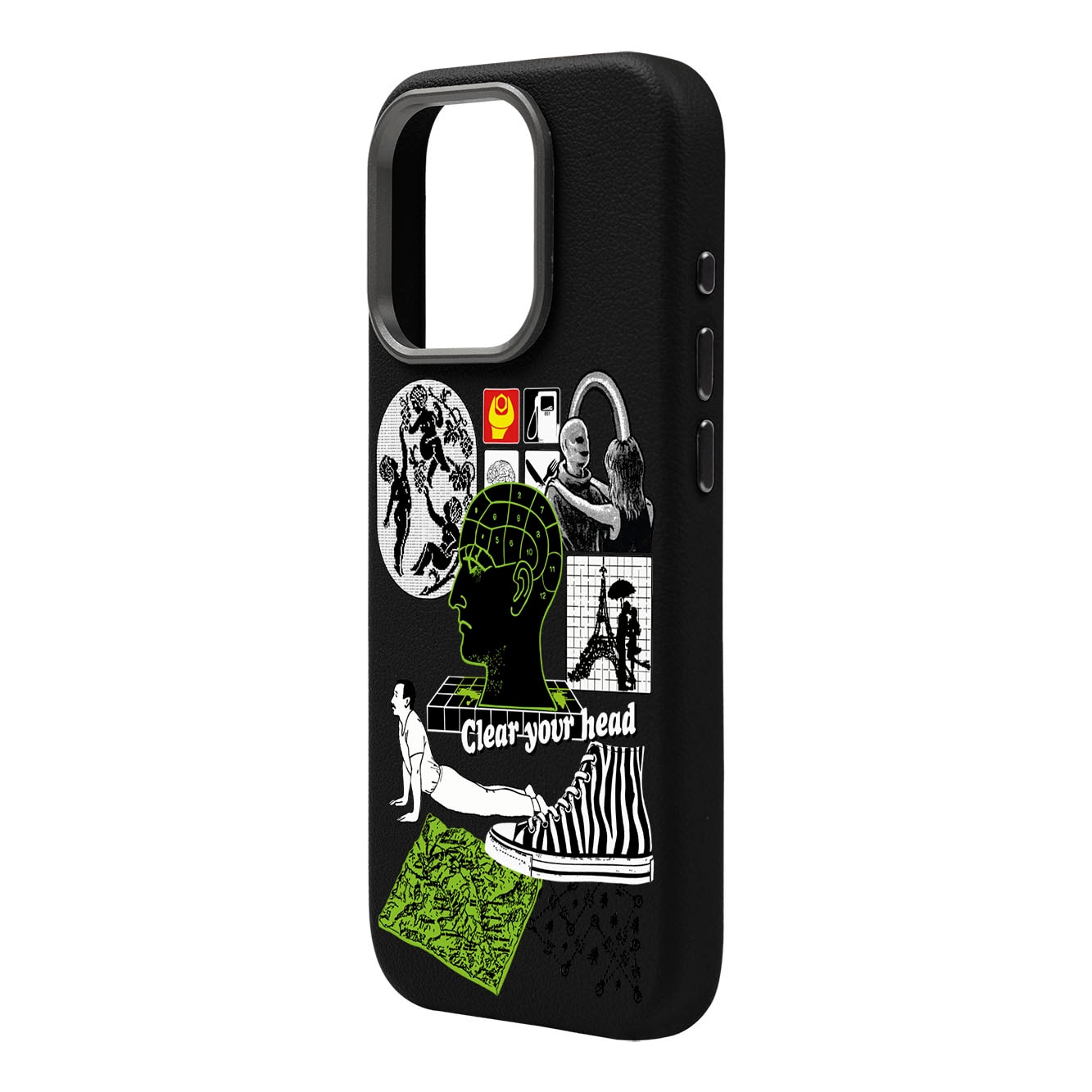 CLEAR YOUR HEAD-iPhone Leather Premium Kılıf MagSafe Özellikli