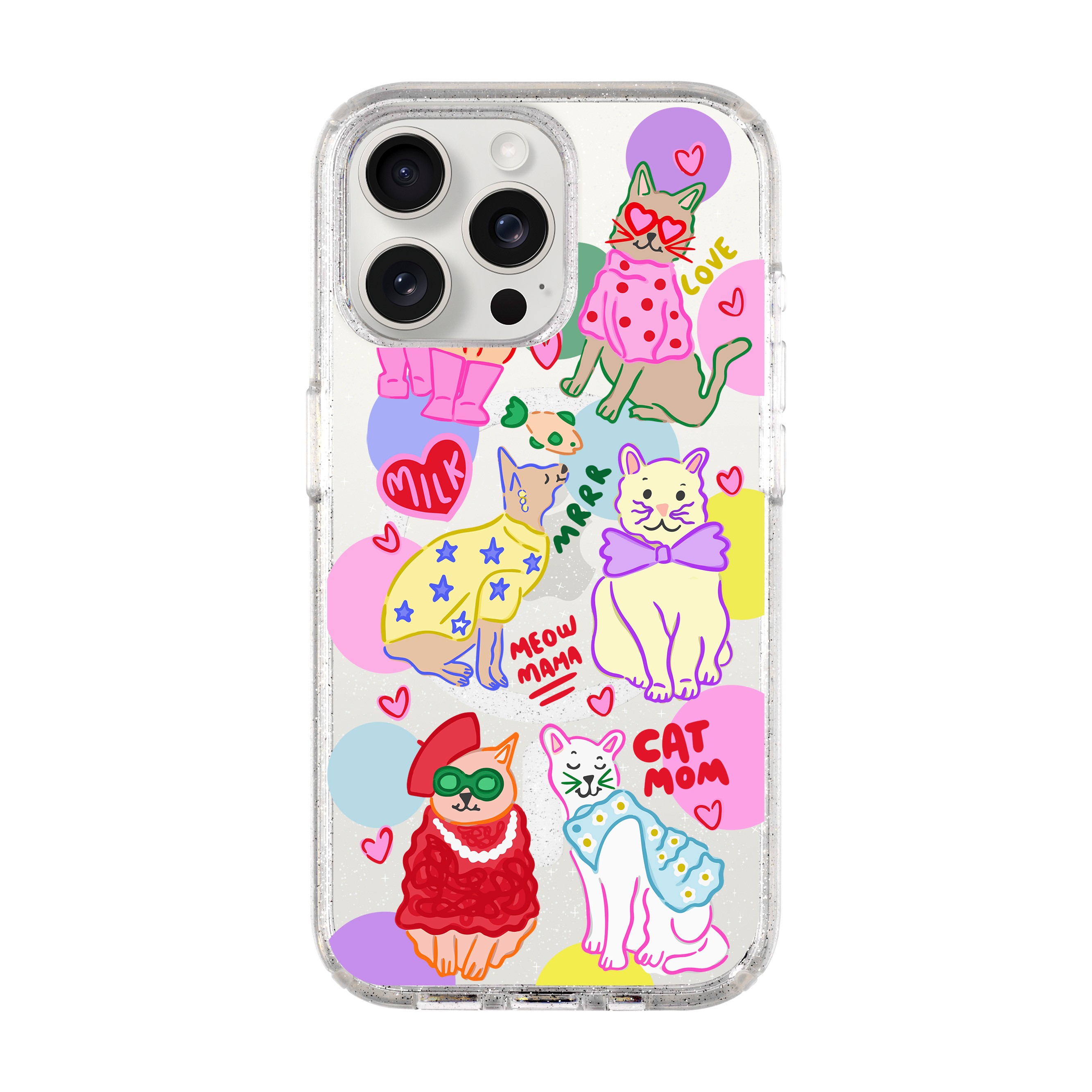 CAT MOM-iPhone Shiny Case with MagSafe