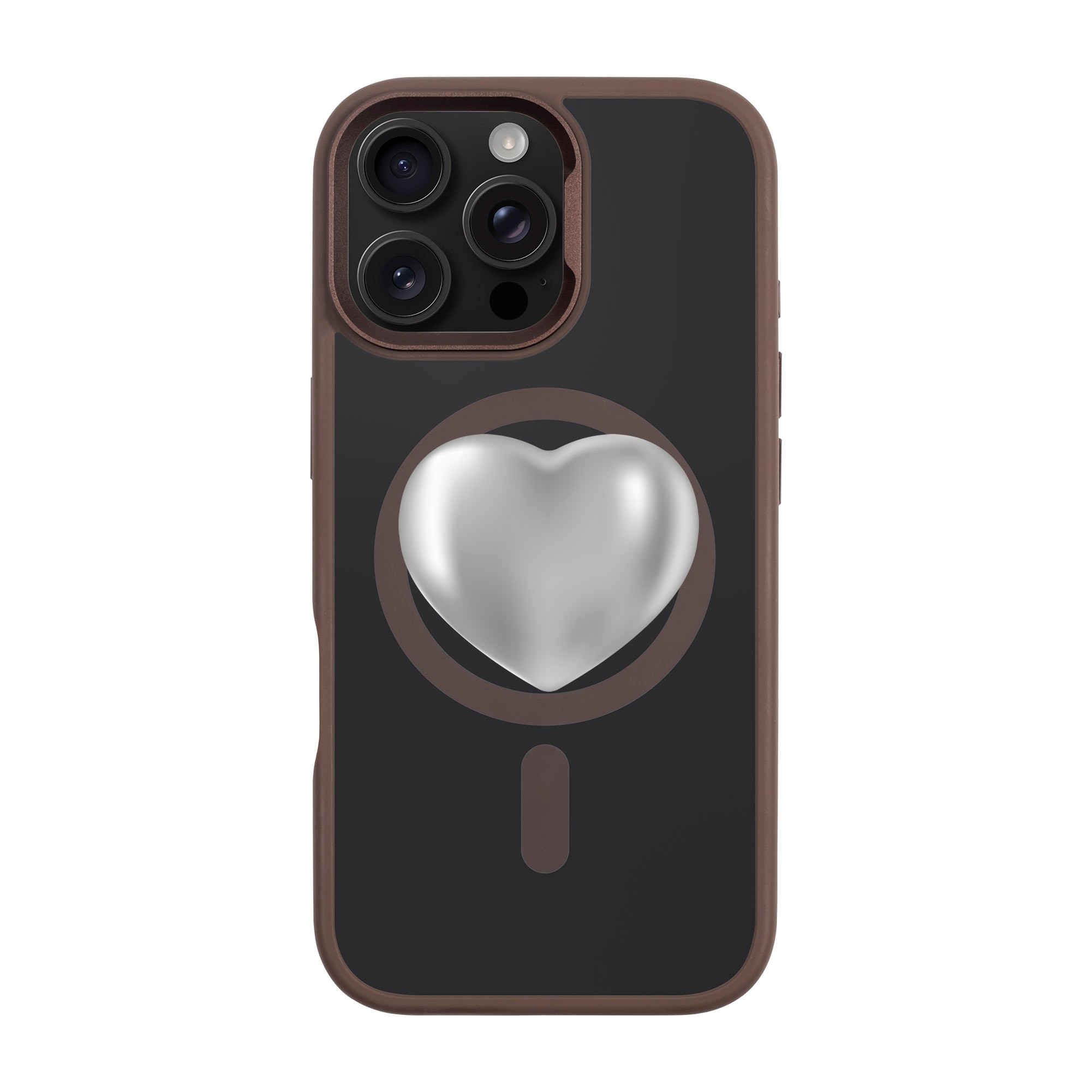 SILVER HEART-iPhone Rise Kılıf MagSafe Özellikli