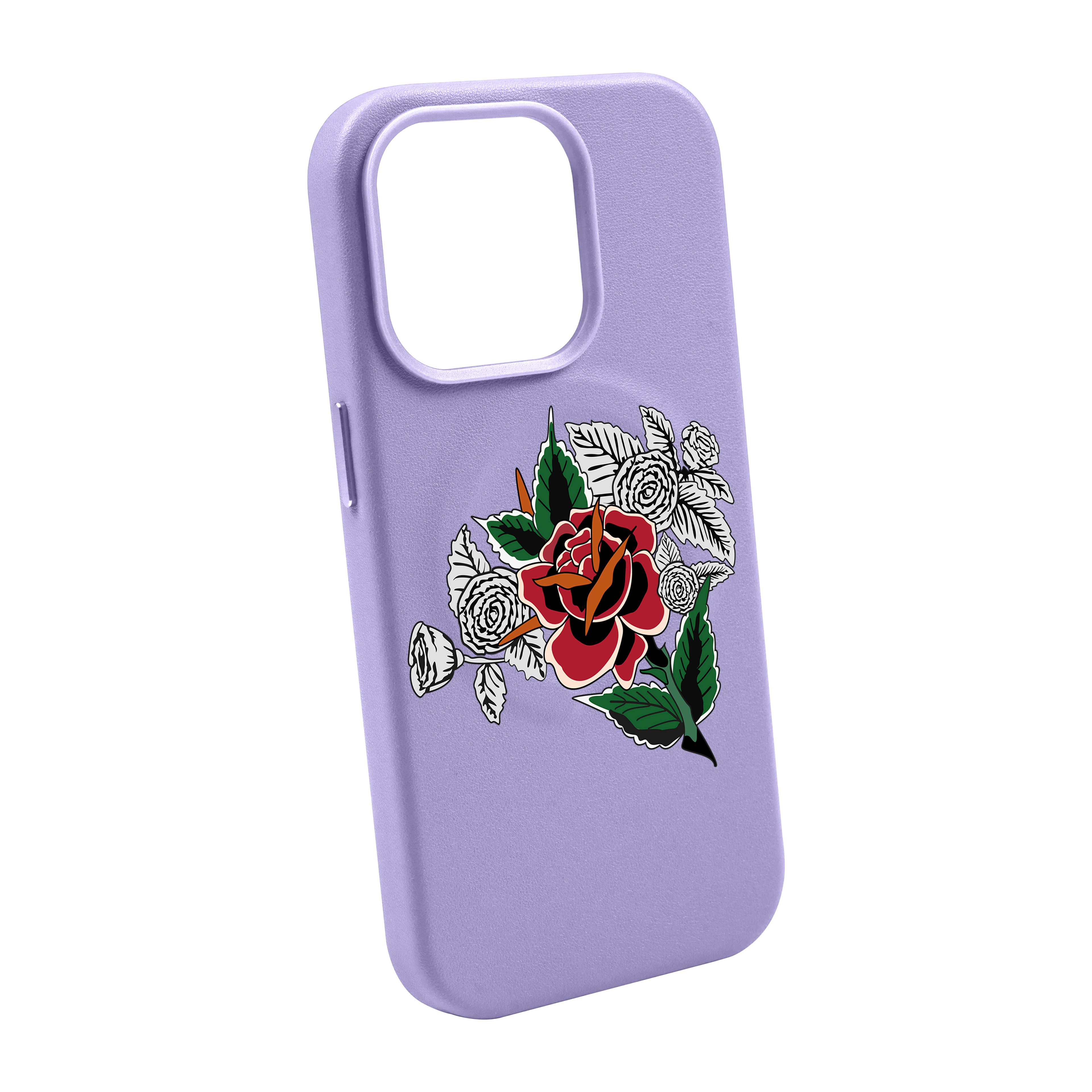 Dry Rose - iPhone Leather Case with MagSafe