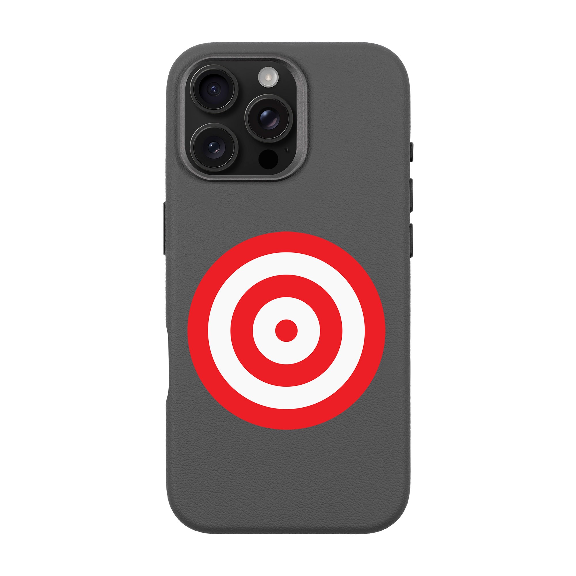 BULL'S EYE-iPhone Leather Premium Qap MagSafe Uyğun